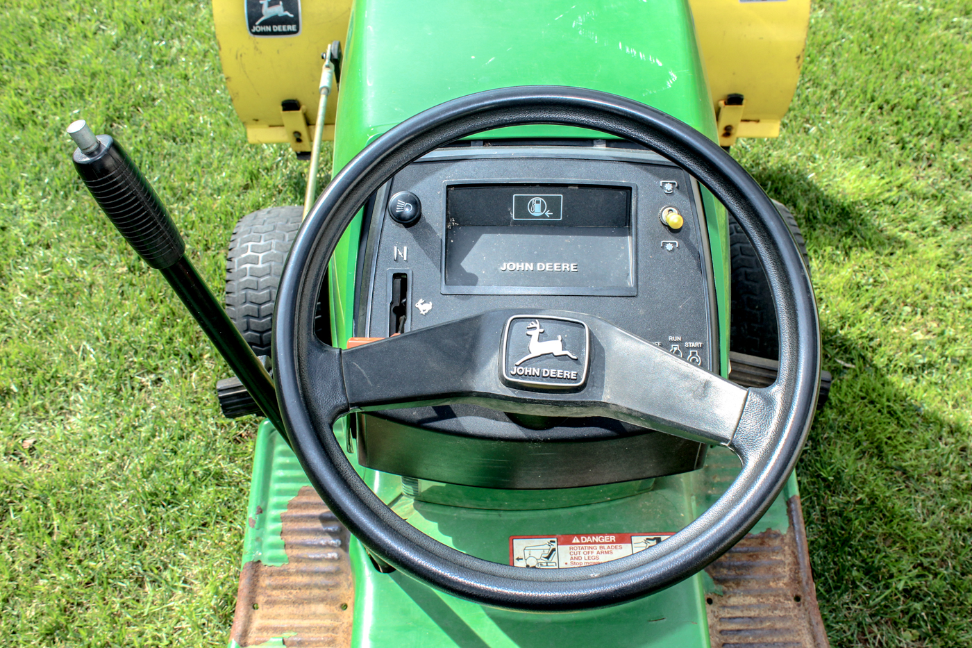 John Deere 170 Riding Mower with Snow Plow EBTH