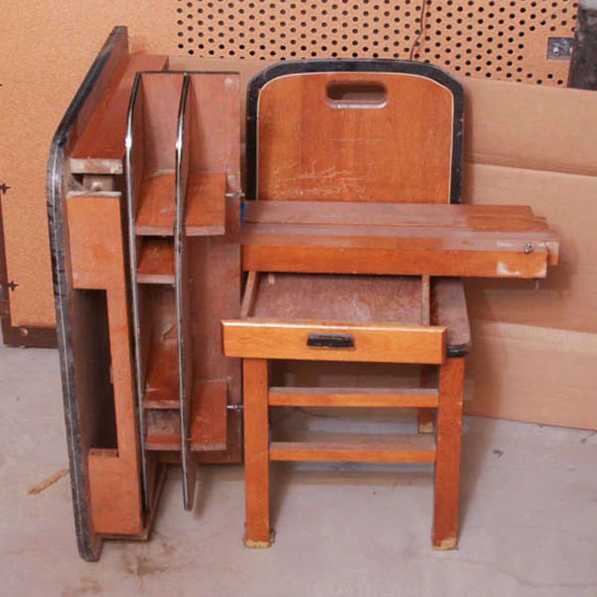 Antique Wooden Children's Desk and Chair EBTH