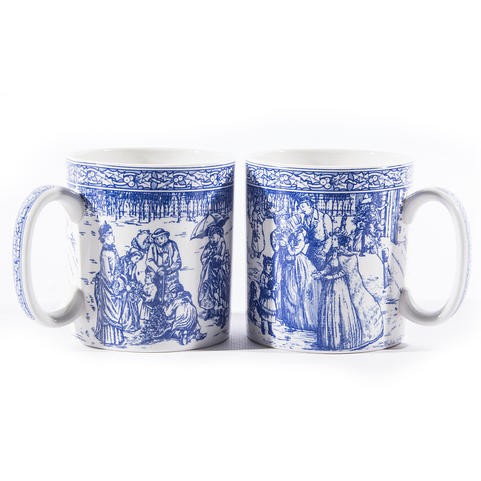 Spode Blue Room Collection Christmas Mugs