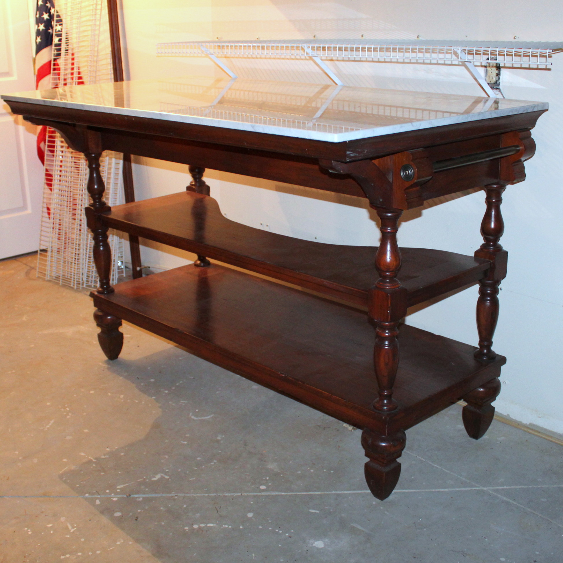 Marble Top FreeStanding Bar EBTH