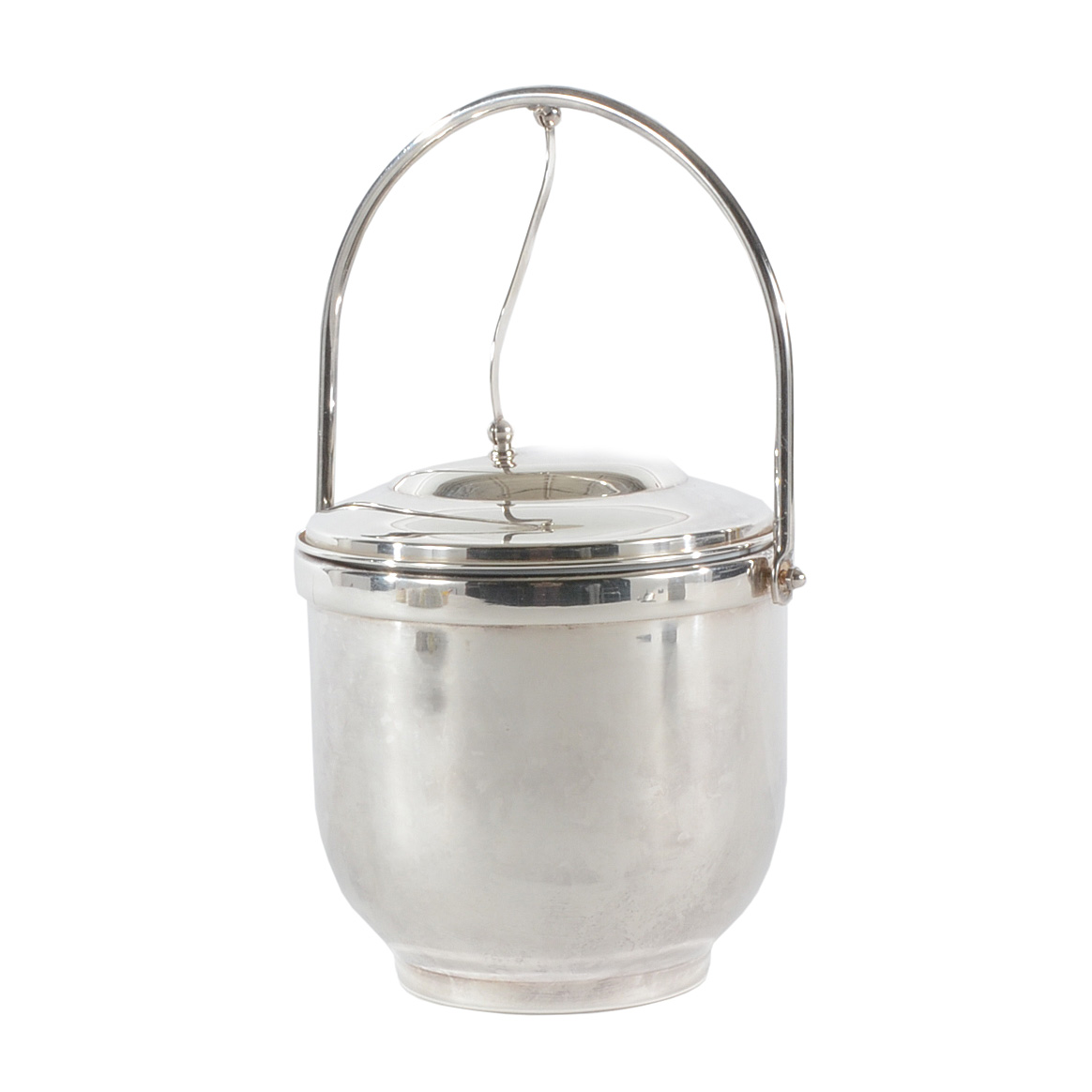 Vintage Silver Plate Hinged Ice Bucket by Gorham EBTH