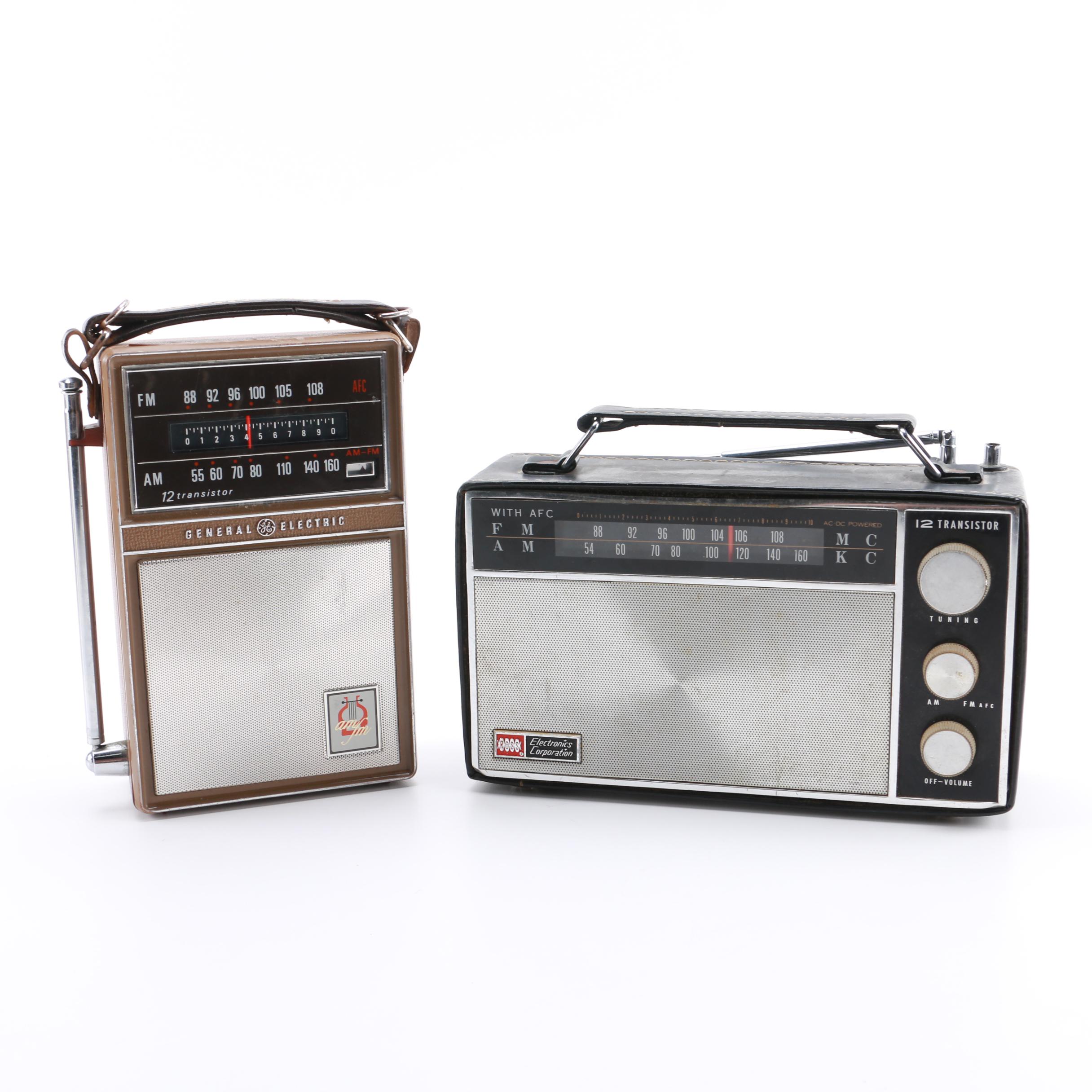 Vintage GE and Ross Electronics Portable Radios EBTH