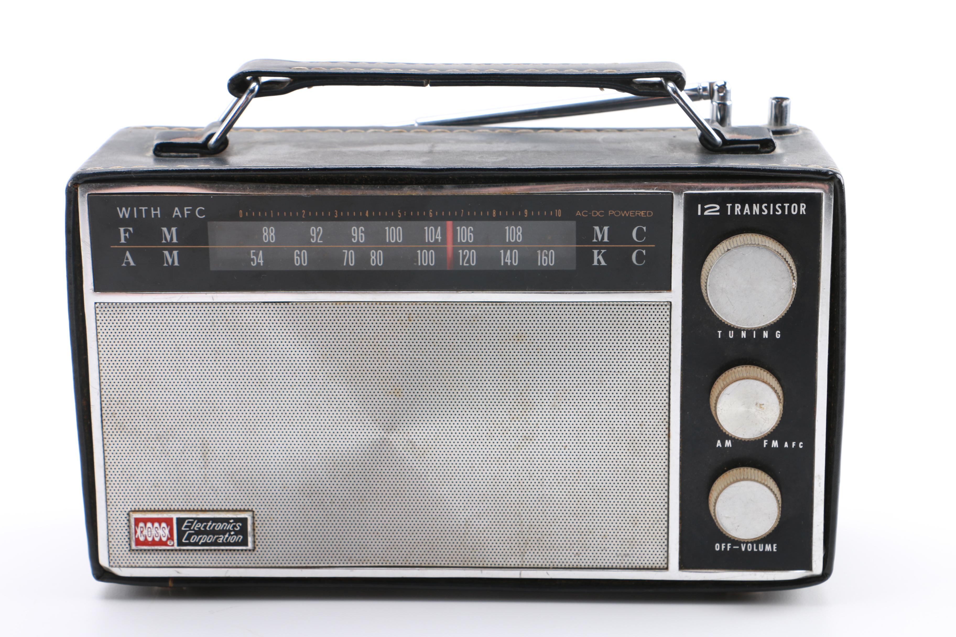 Vintage GE and Ross Electronics Portable Radios EBTH