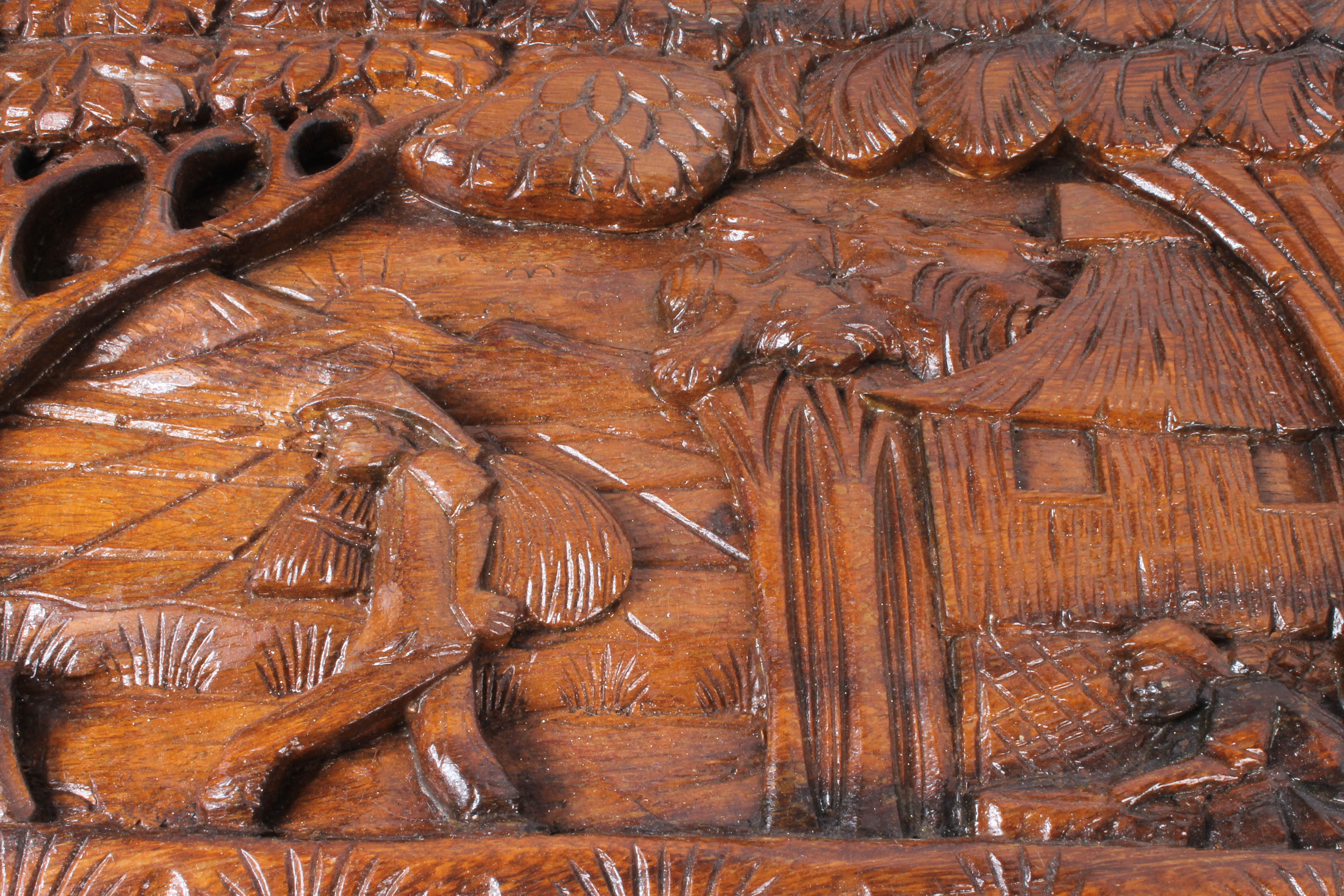 Filipino Style Carved Wooden Side Tables EBTH