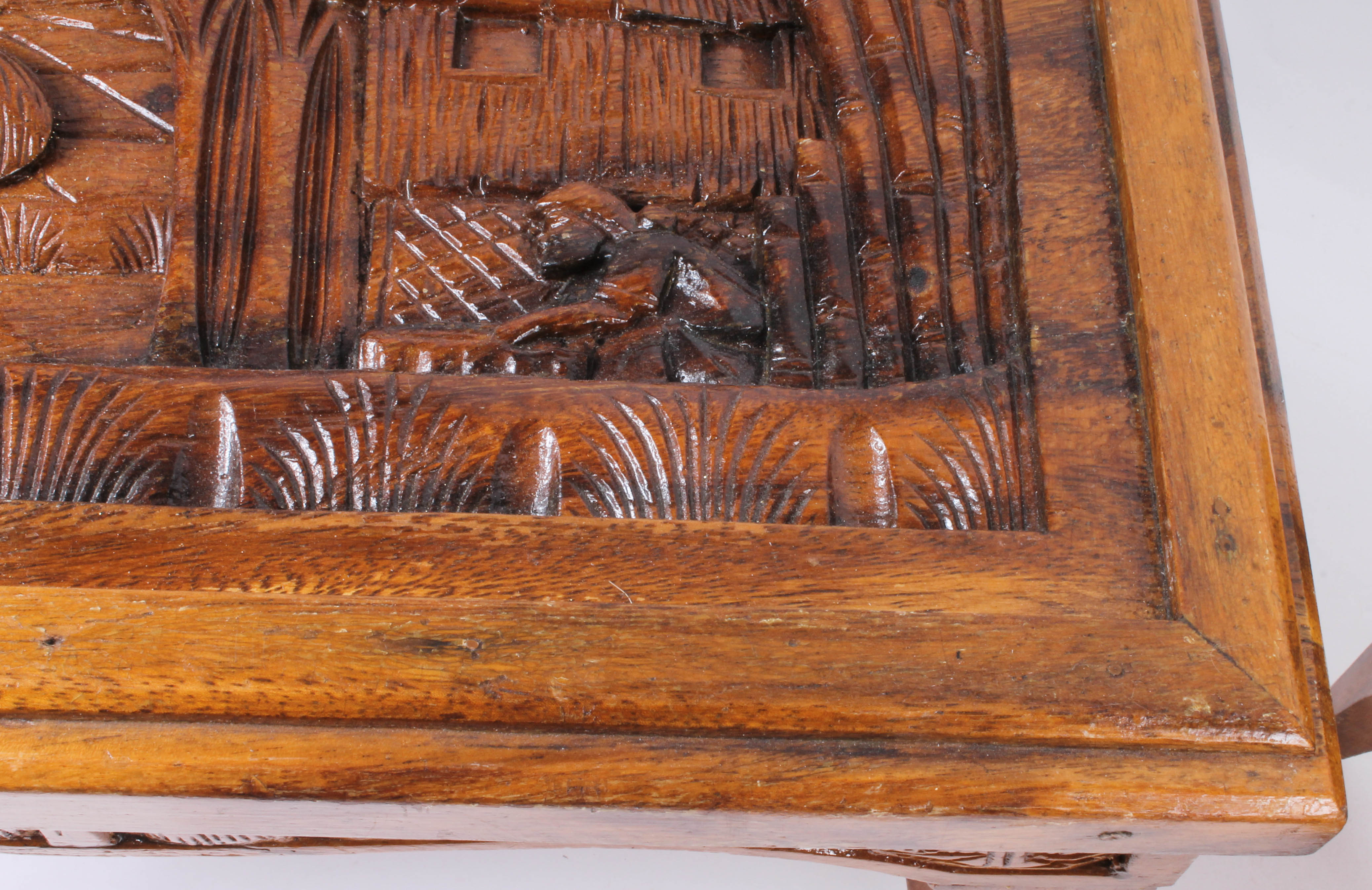 Filipino Style Carved Wooden Side Tables EBTH