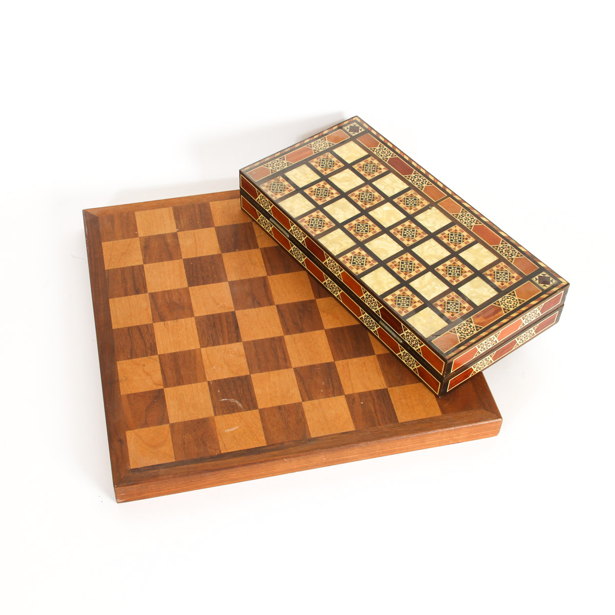 vintage wooden game boards