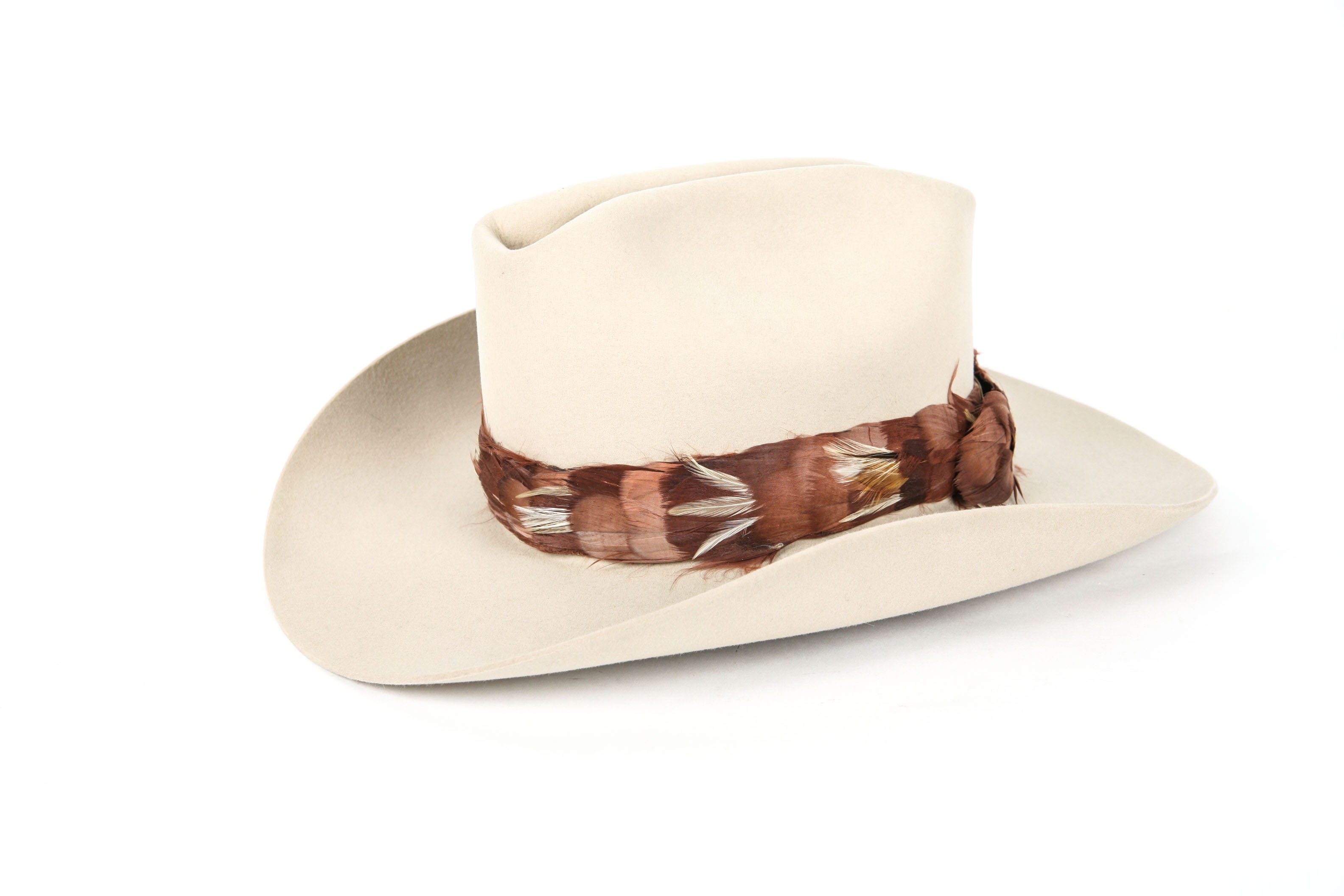 Stetson Hat with Feather Trim EBTH