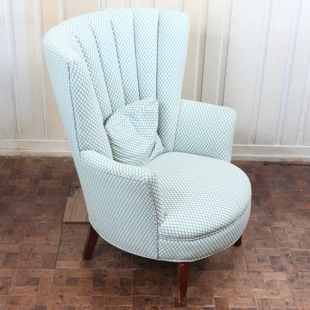 Upholstered Fan Back Chair EBTH