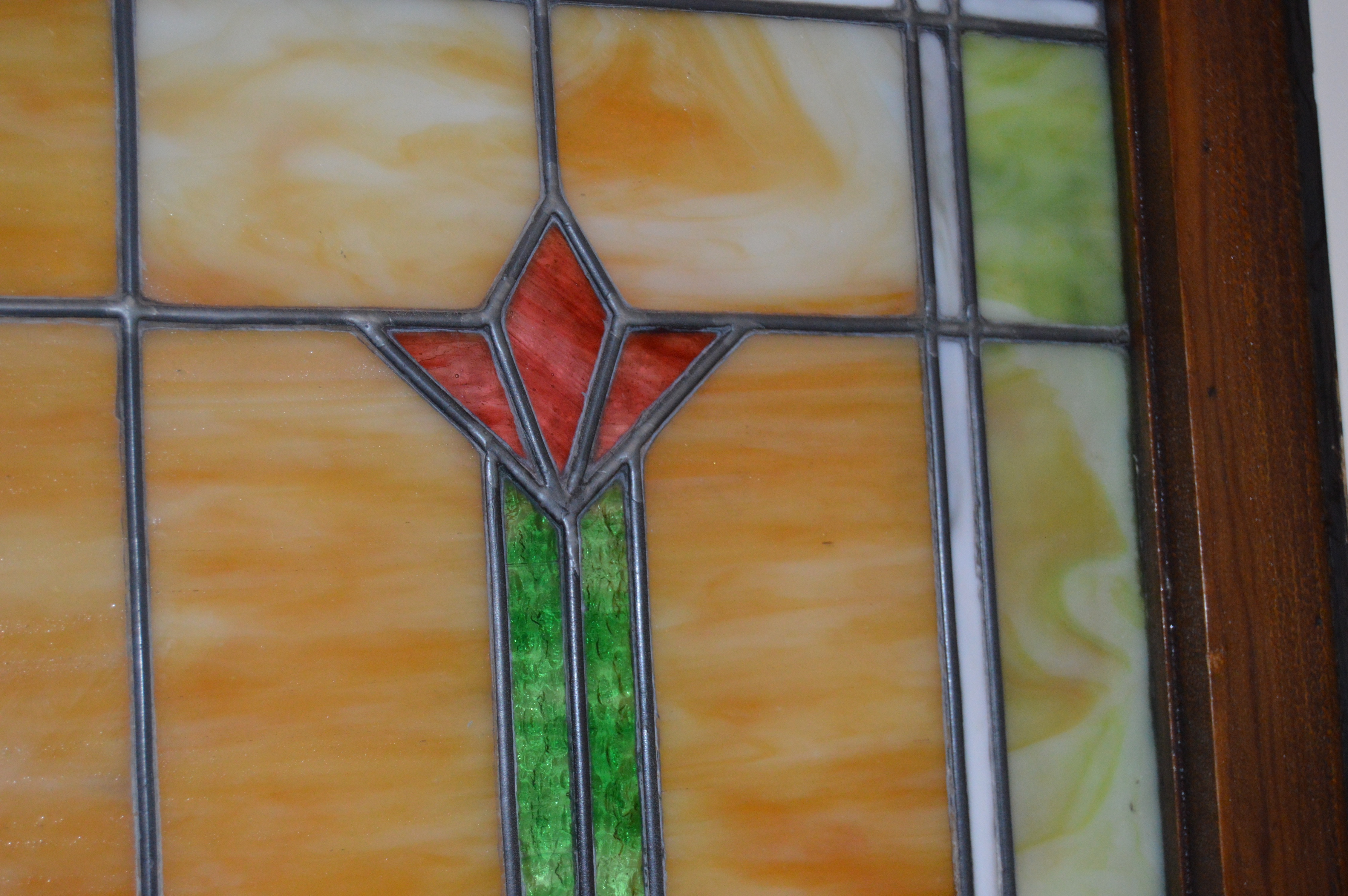 Arts and Crafts Style Stained Glass Window EBTH