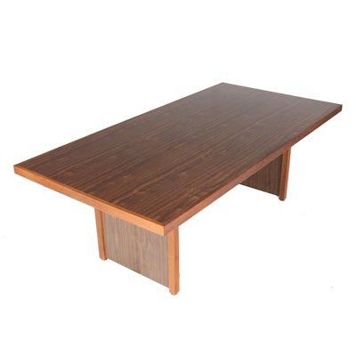 Modernist Robert Metcalf Designed Double-Pedestal Dining Table