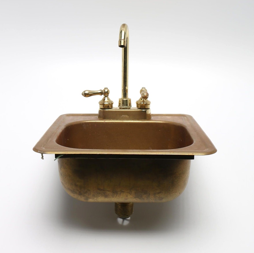 Brass Sink With Price Pfister Faucet