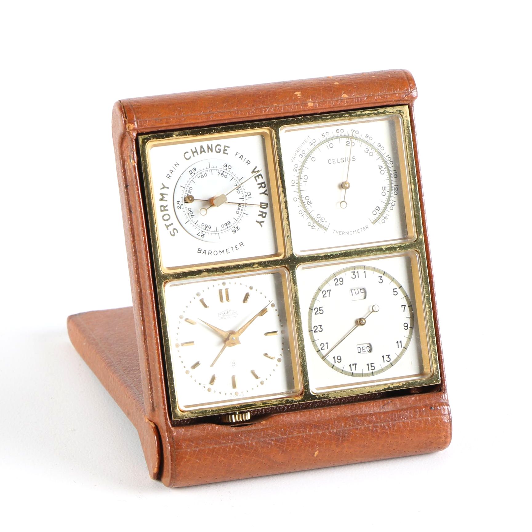 Desk Clock And Barometer by Angelus | EBTH