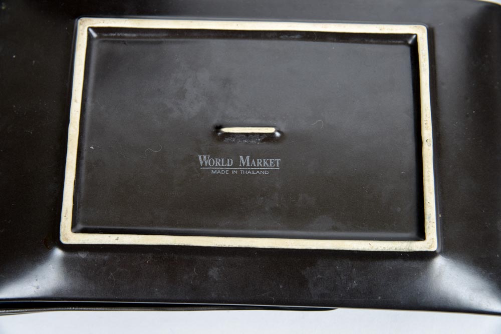 Collection of Black and White Glazed Dinnerware EBTH