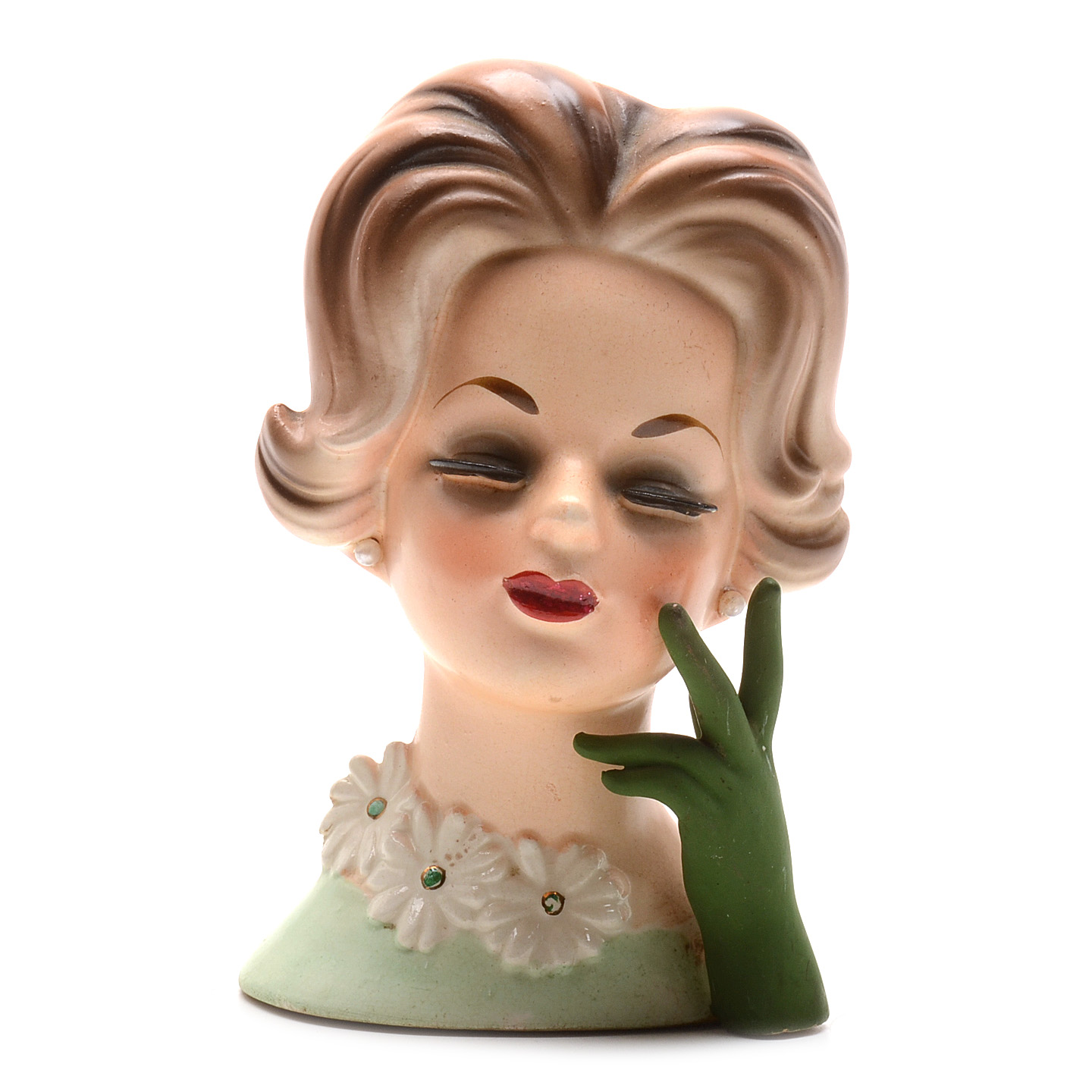 Vintage Napcoware Lady Head Vase Ebth