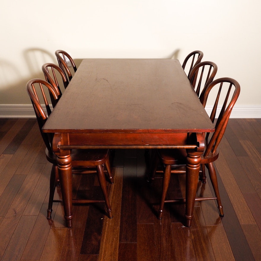 Craft Table With Farmhouse Style Chairs By Pottery Barn Kids