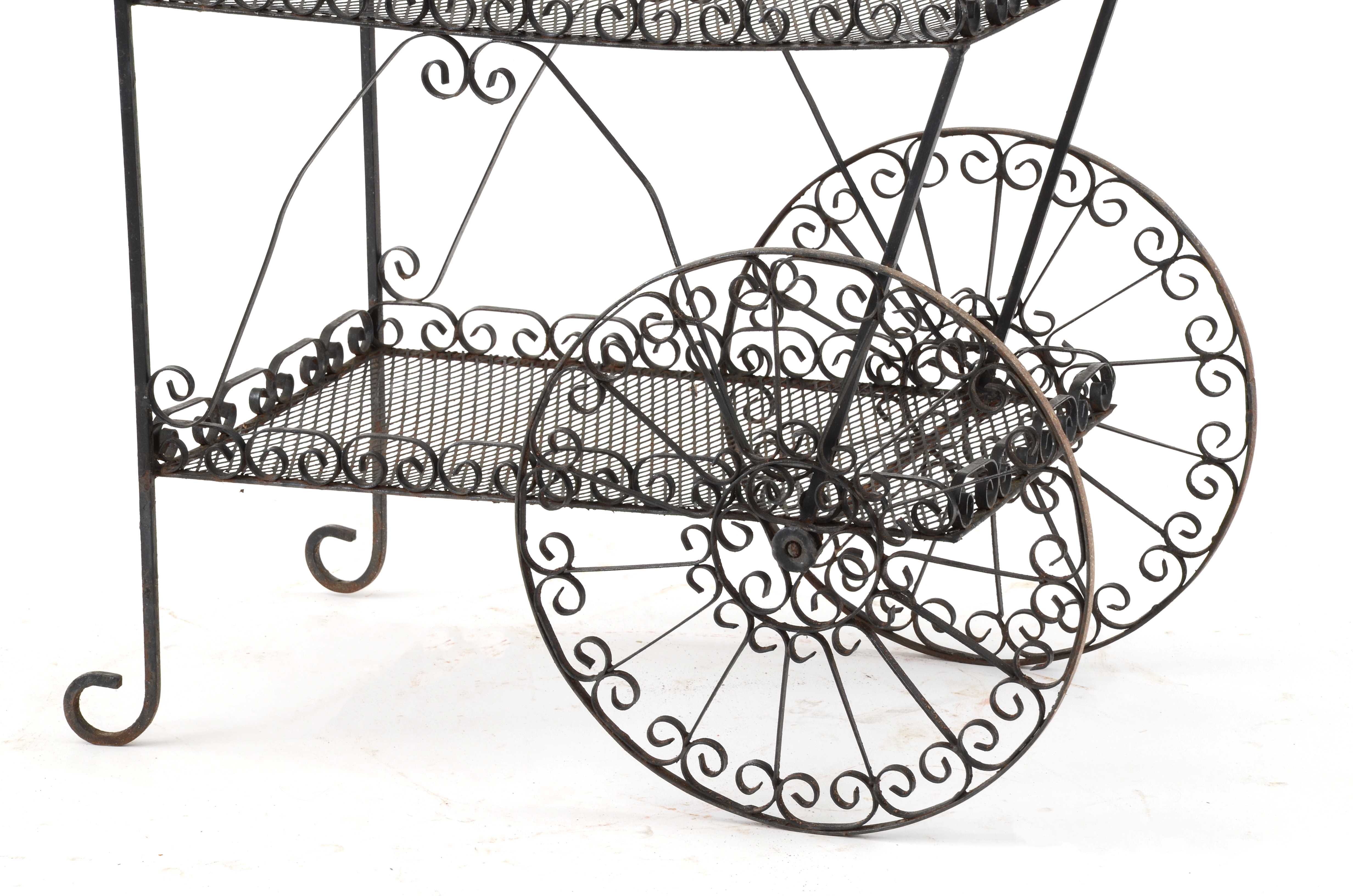 Wrought Iron Serving Cart EBTH