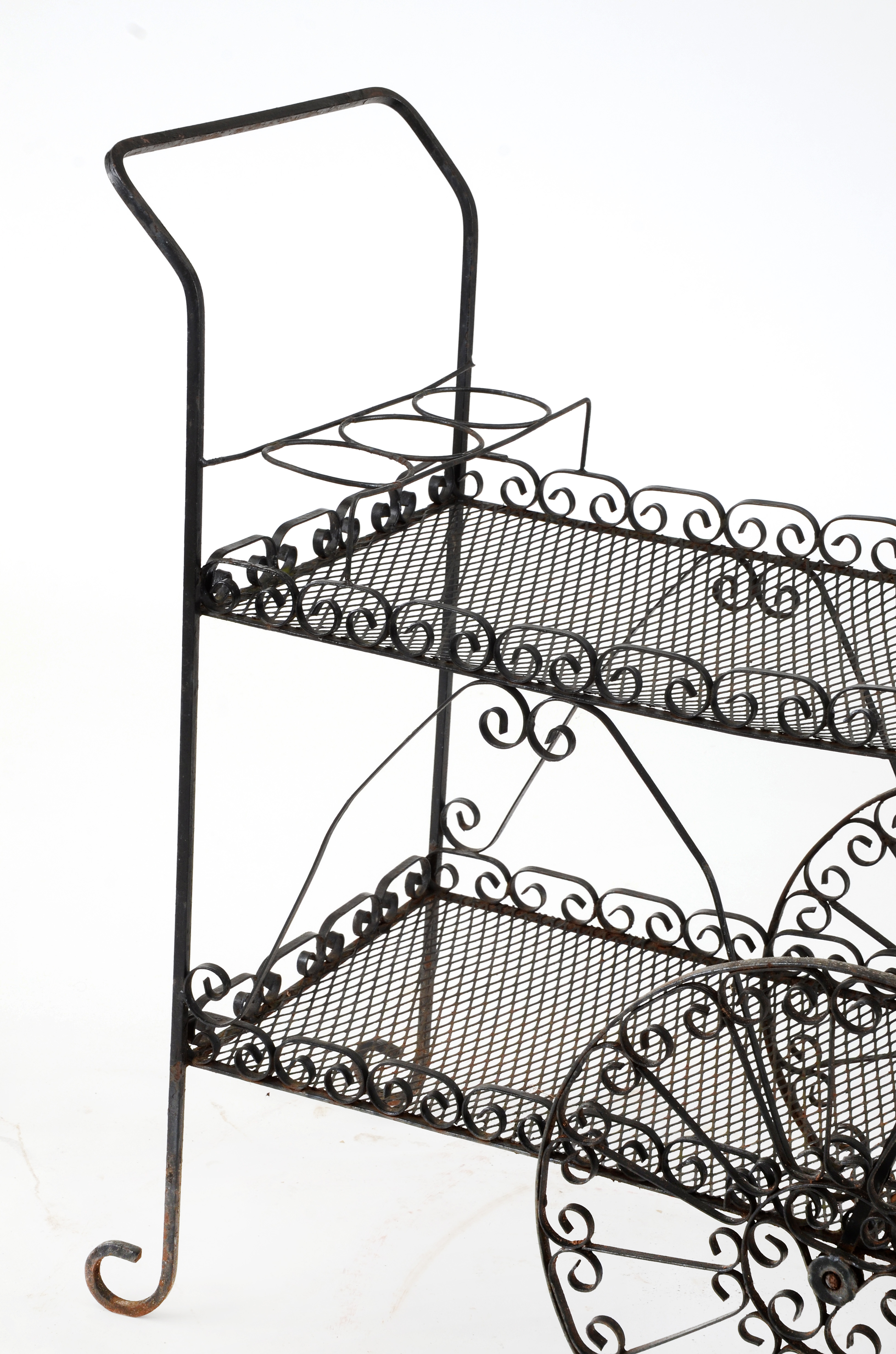 Wrought Iron Serving Cart EBTH