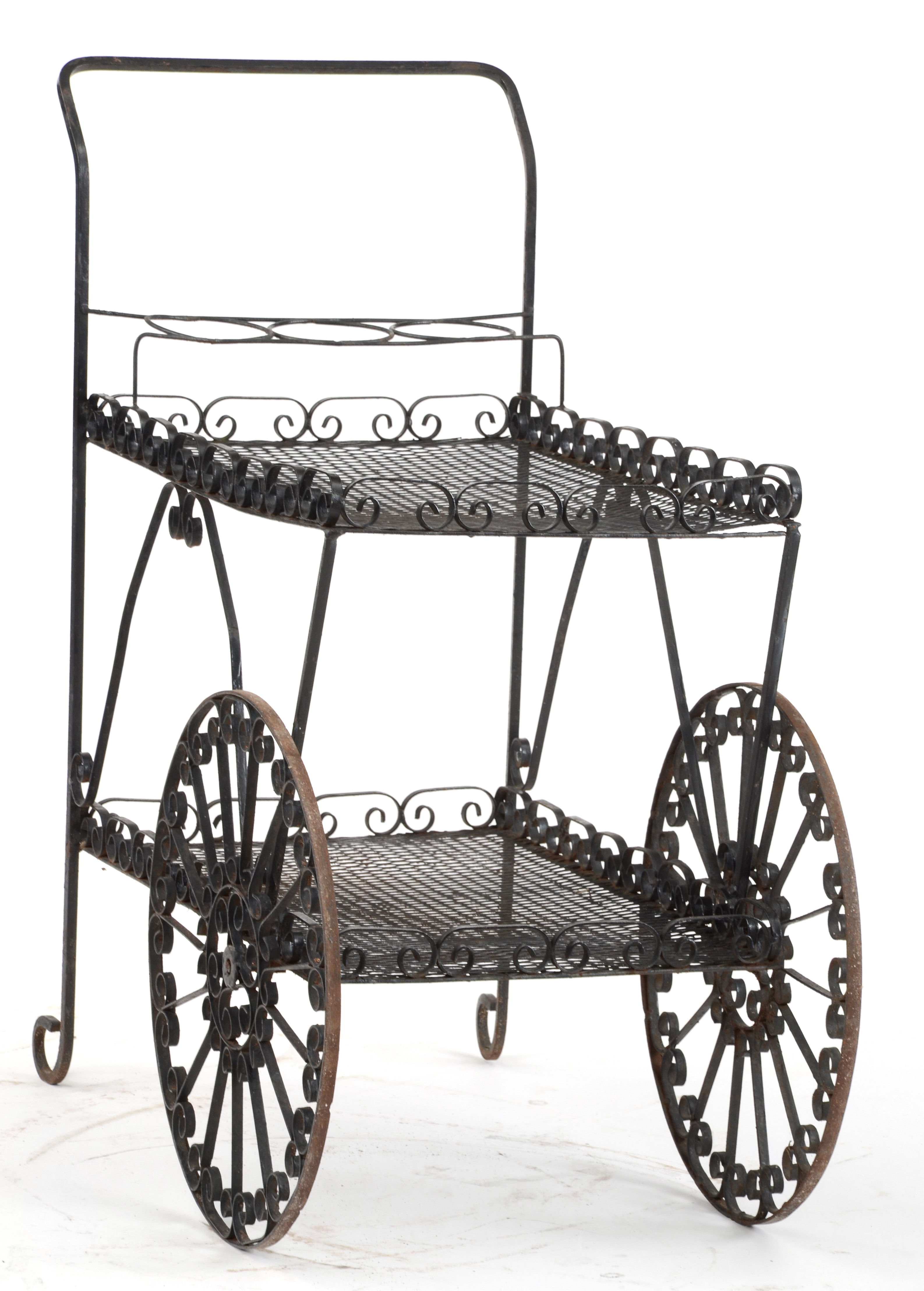 Wrought Iron Serving Cart EBTH