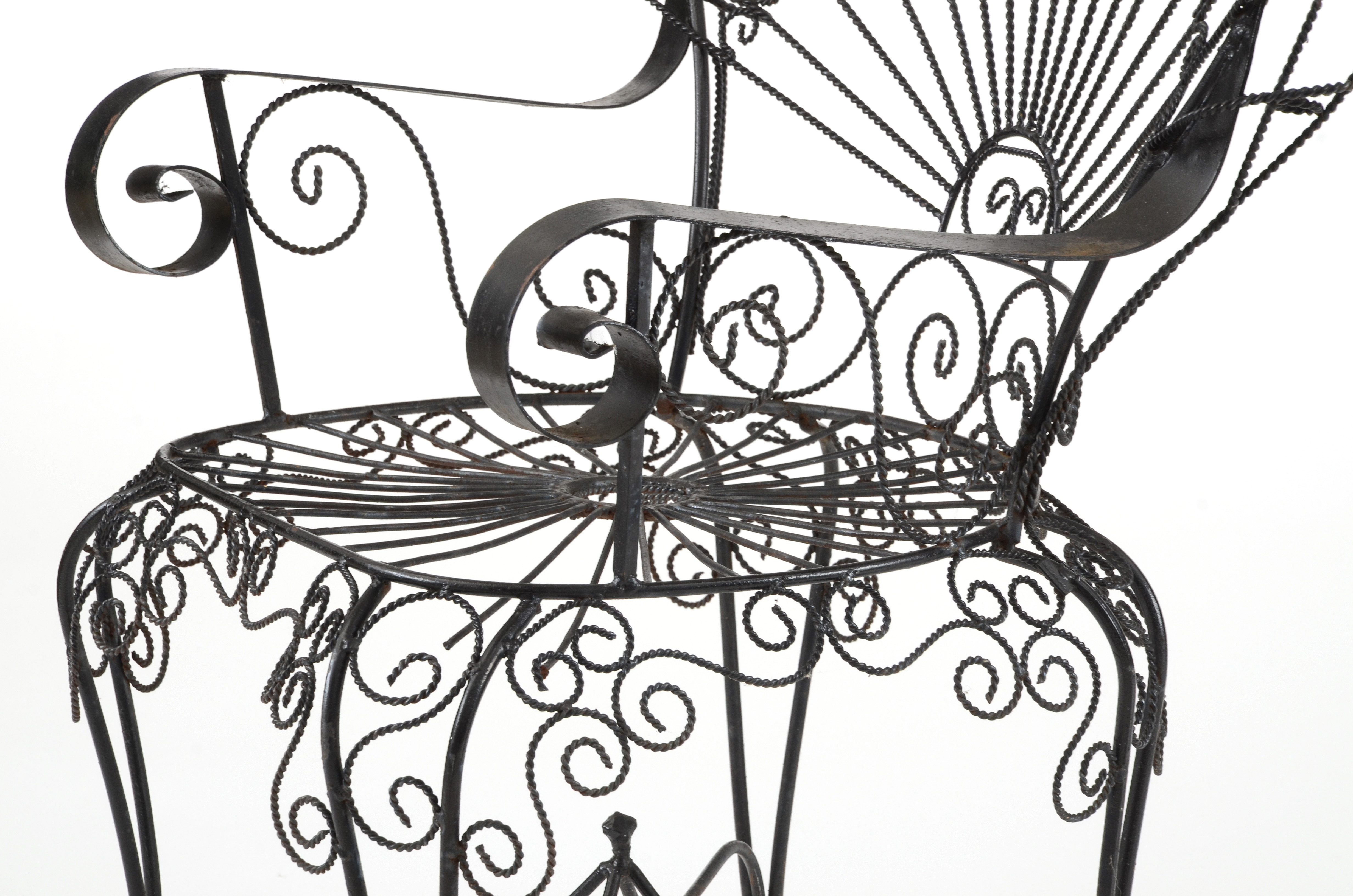 Wrought Iron Peacock Chair EBTH