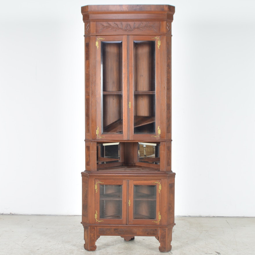 Antique Eastlake Corner Cabinet Ebth