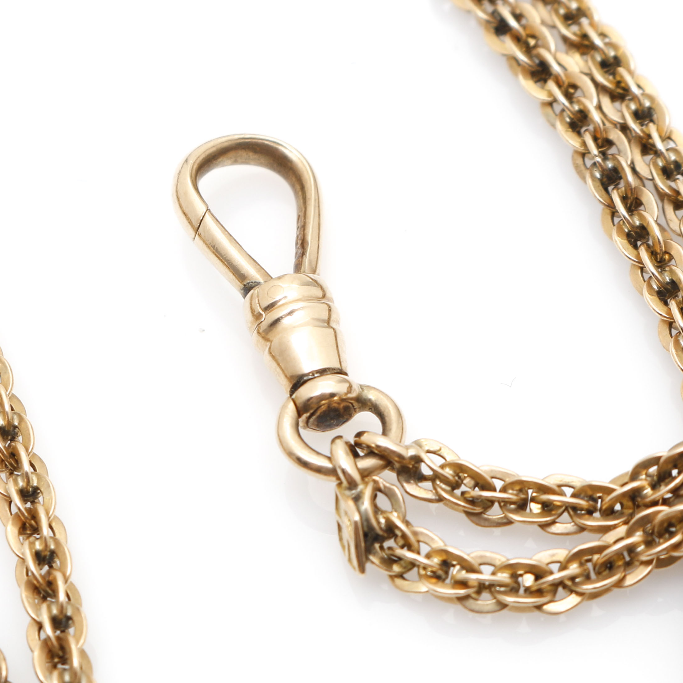 14K Yellow Gold Watch Fob Chain EBTH