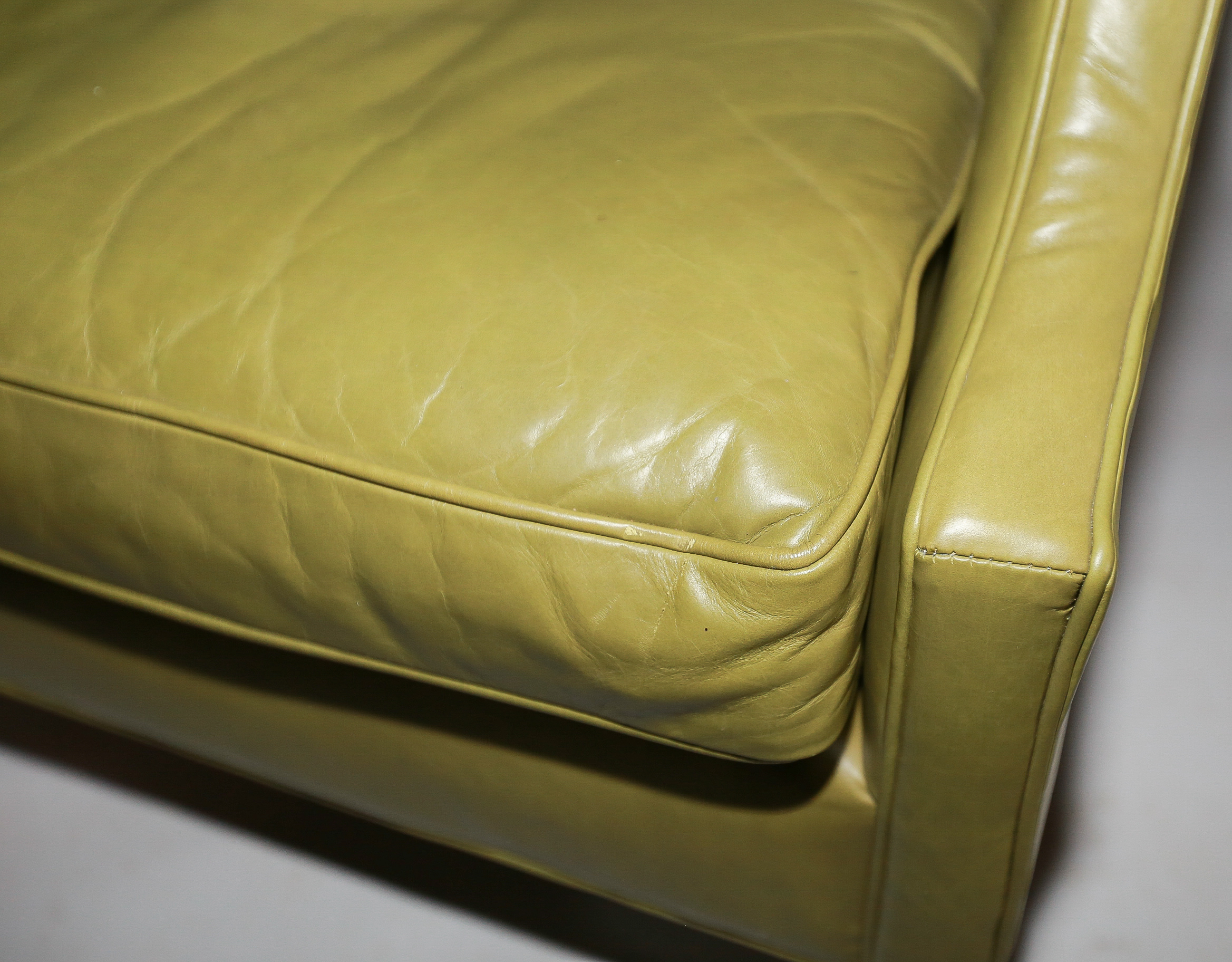 Mitchell Gold + Bob Williams Olive Green Leather Armchair EBTH