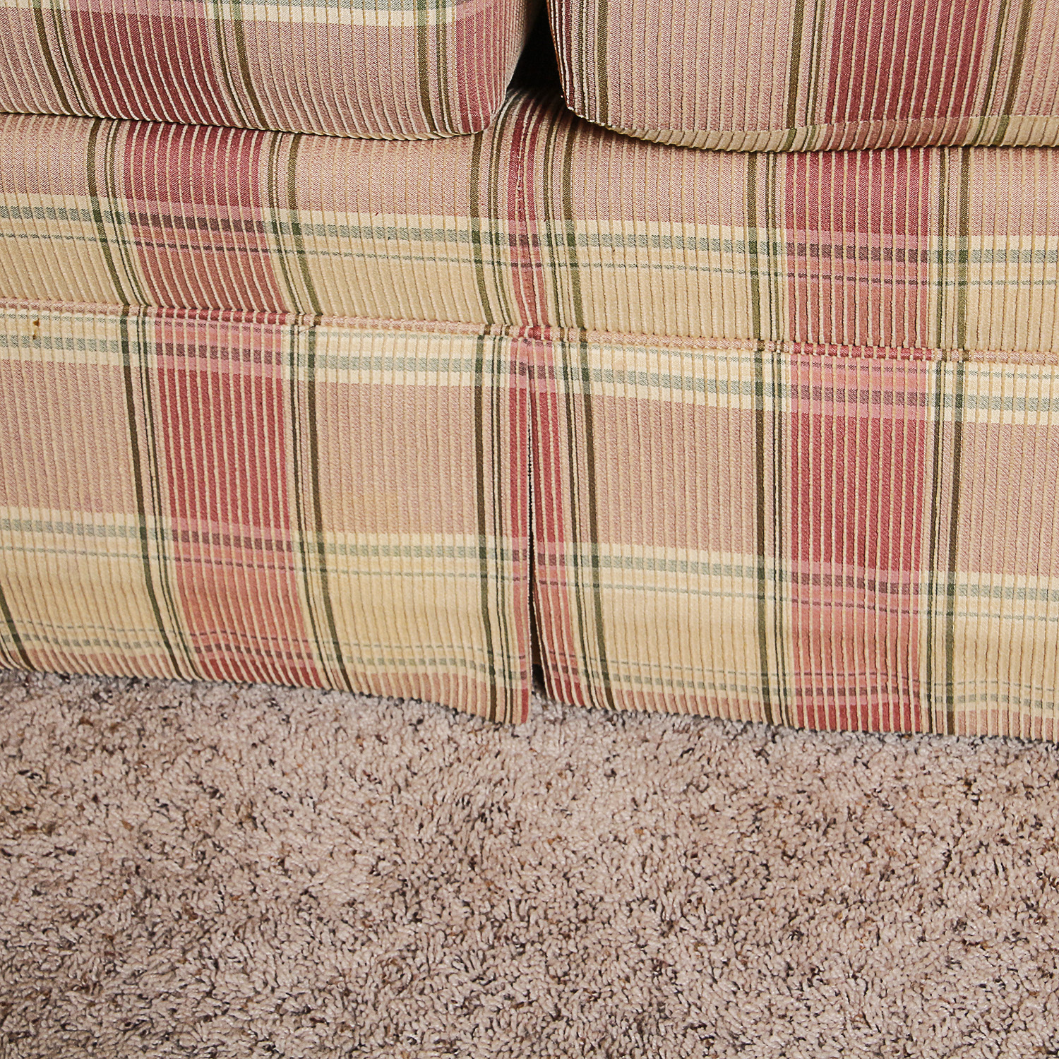 Ethan Allen Plaid Sofa EBTH