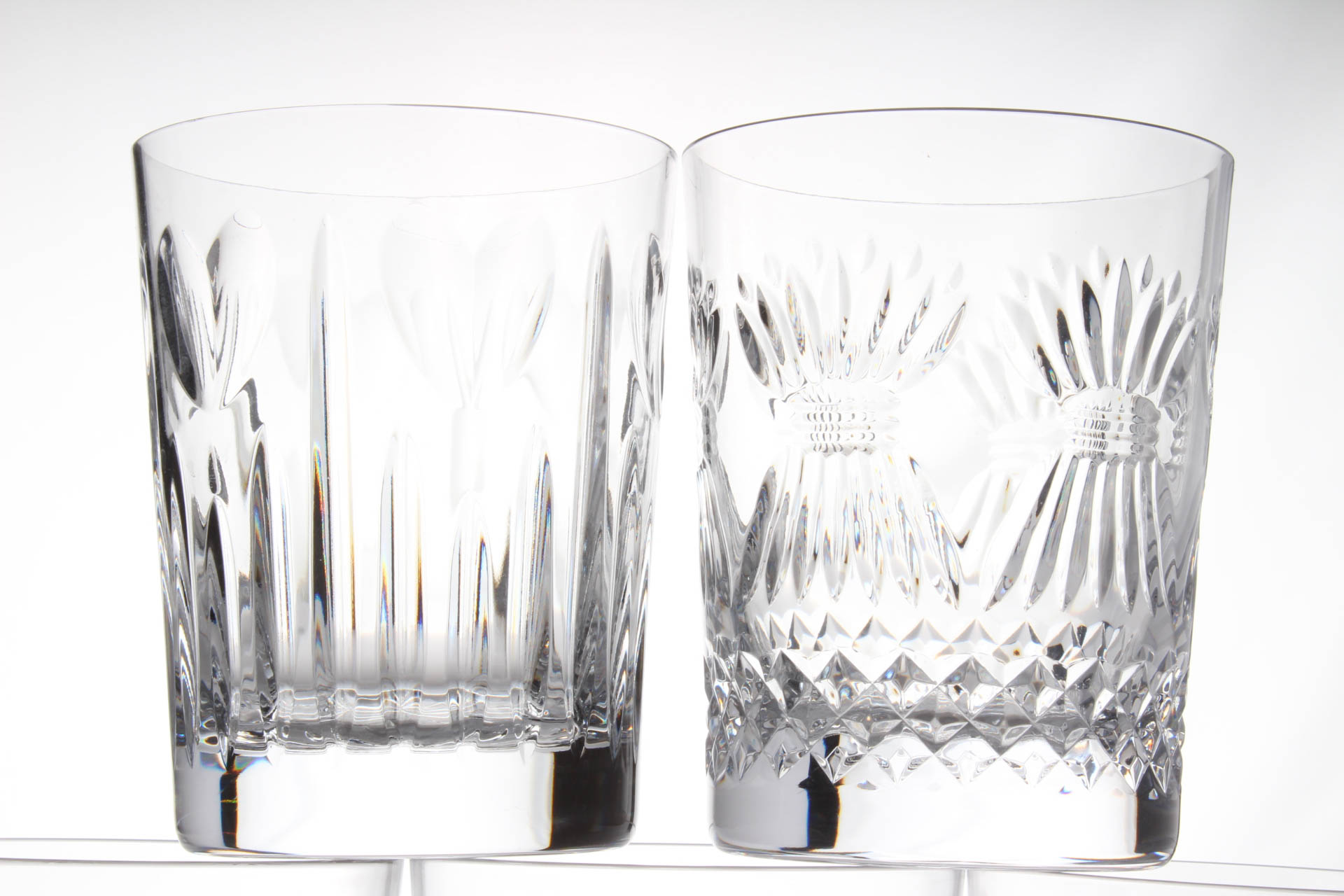 Waterford Crystal Millenium Series Double Old Fashioned Glasses EBTH