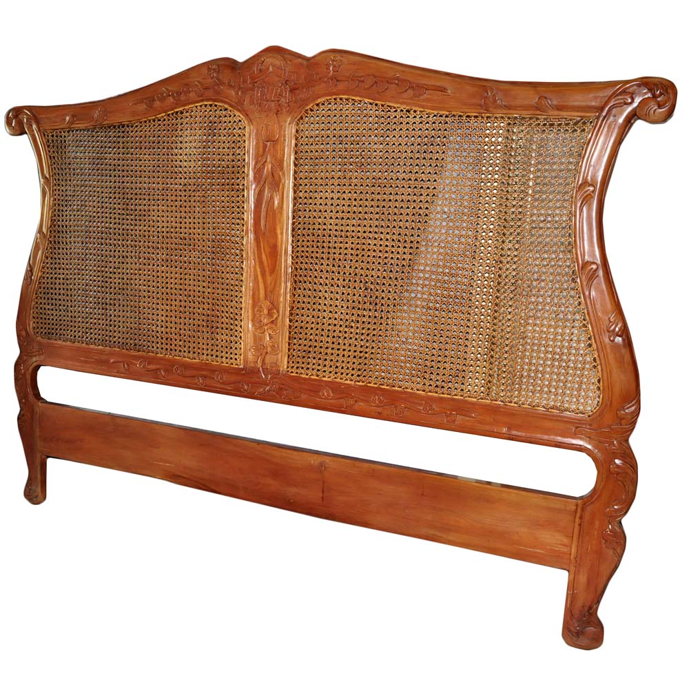 King Sized Cane Headboard EBTH