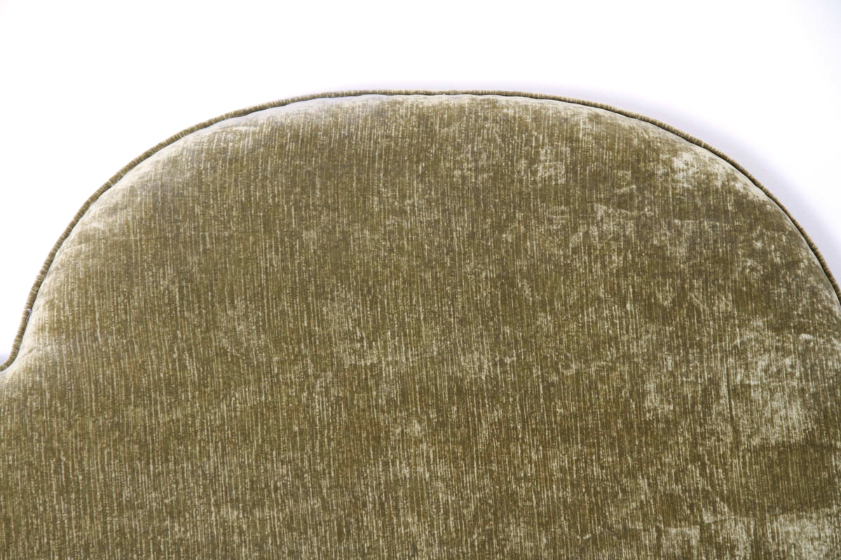 Green Velour King Size Headboard EBTH