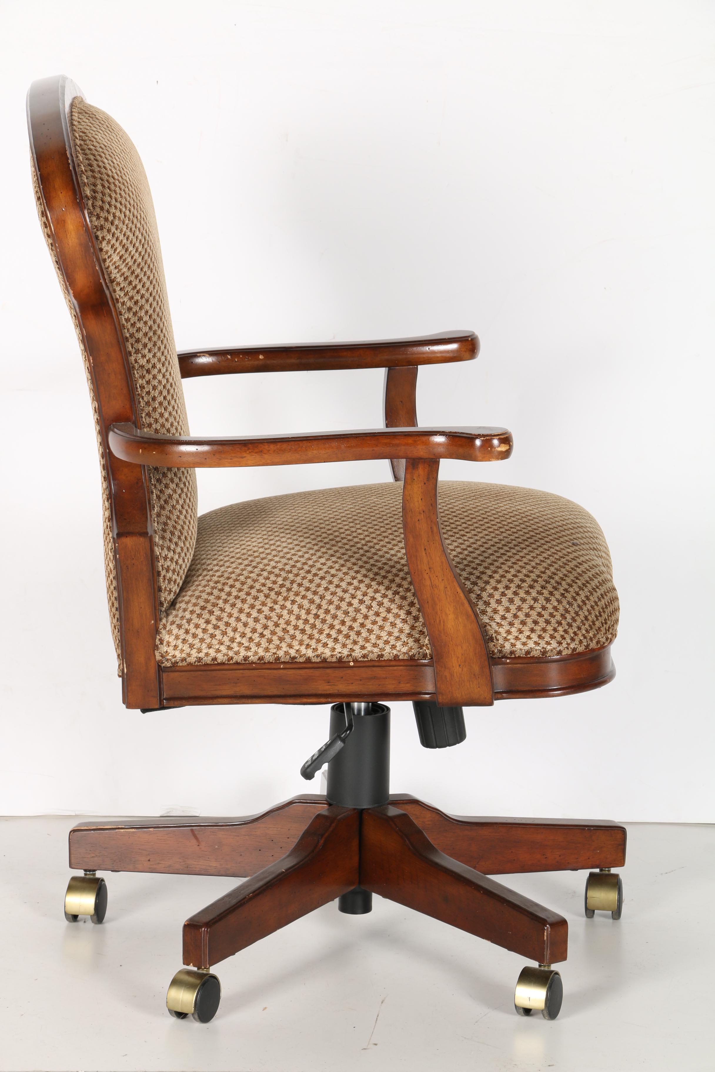 Bombay Upholstered Wood Office Chair EBTH
