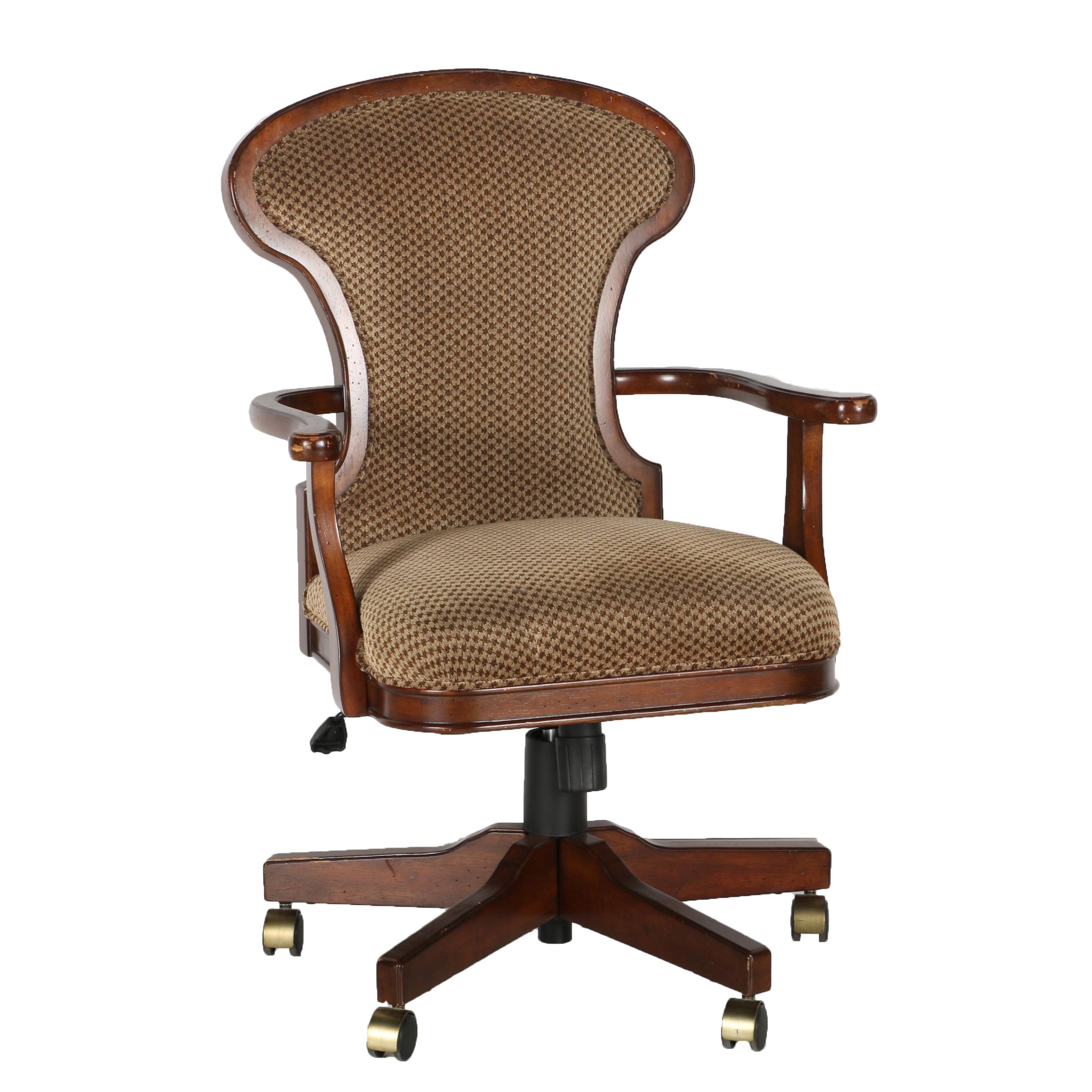 Bombay Upholstered Wood Office Chair EBTH