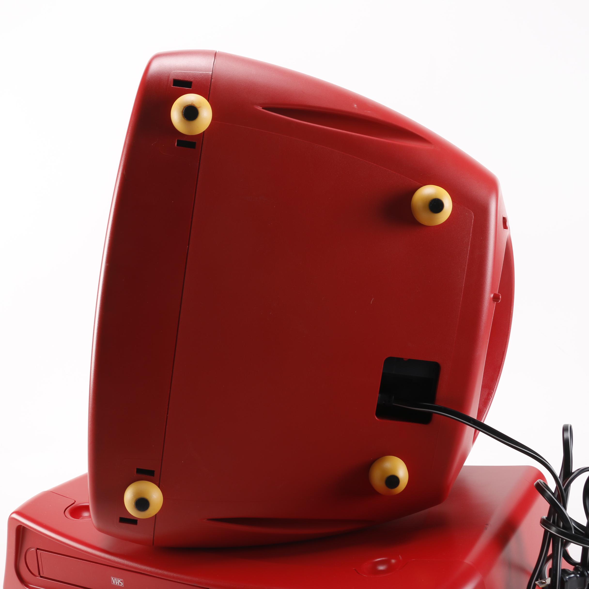 Disney Mickey Mouse Theme Television and Matching VHS/DVD Player EBTH