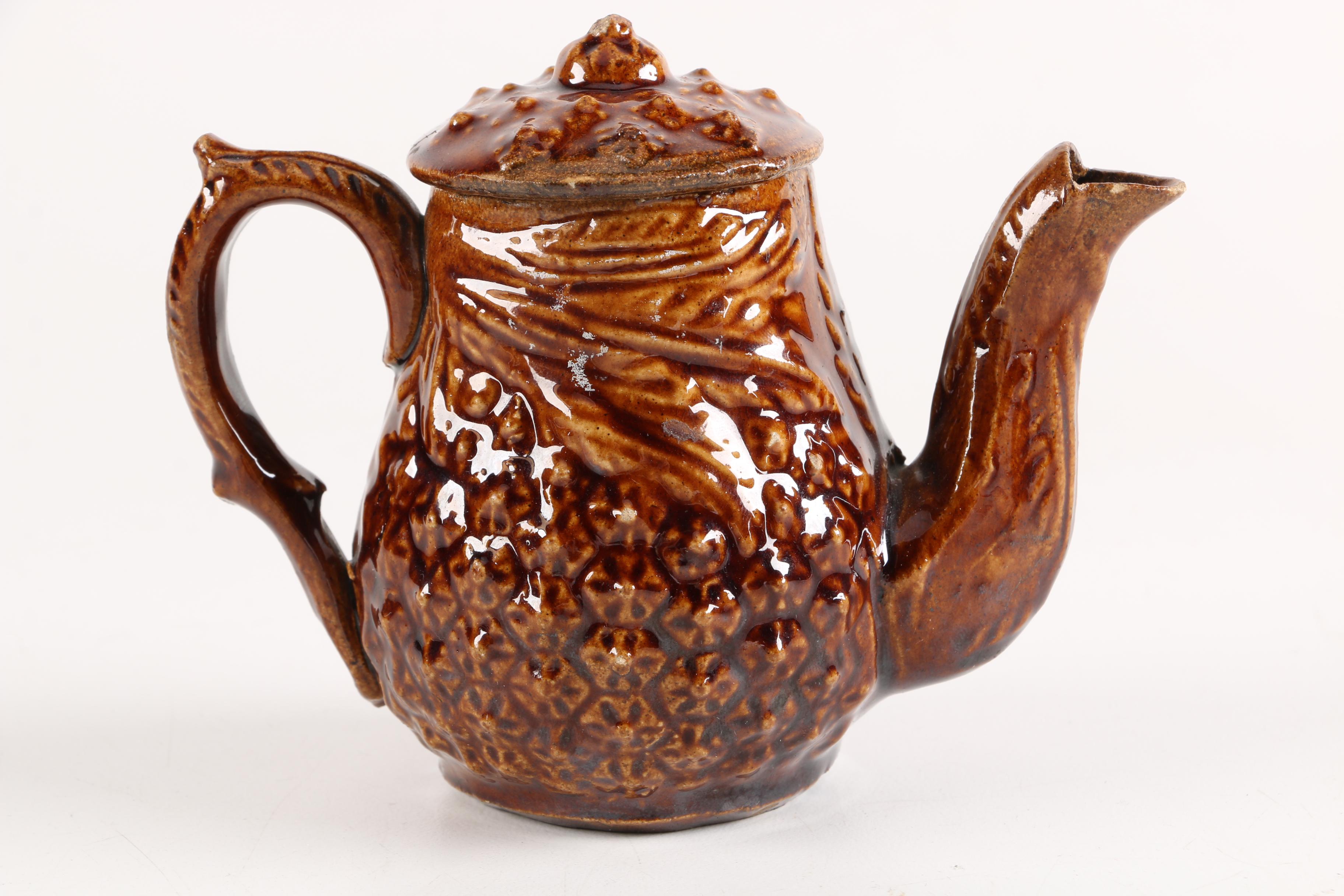 Vintage Brown Glazed Teapots EBTH