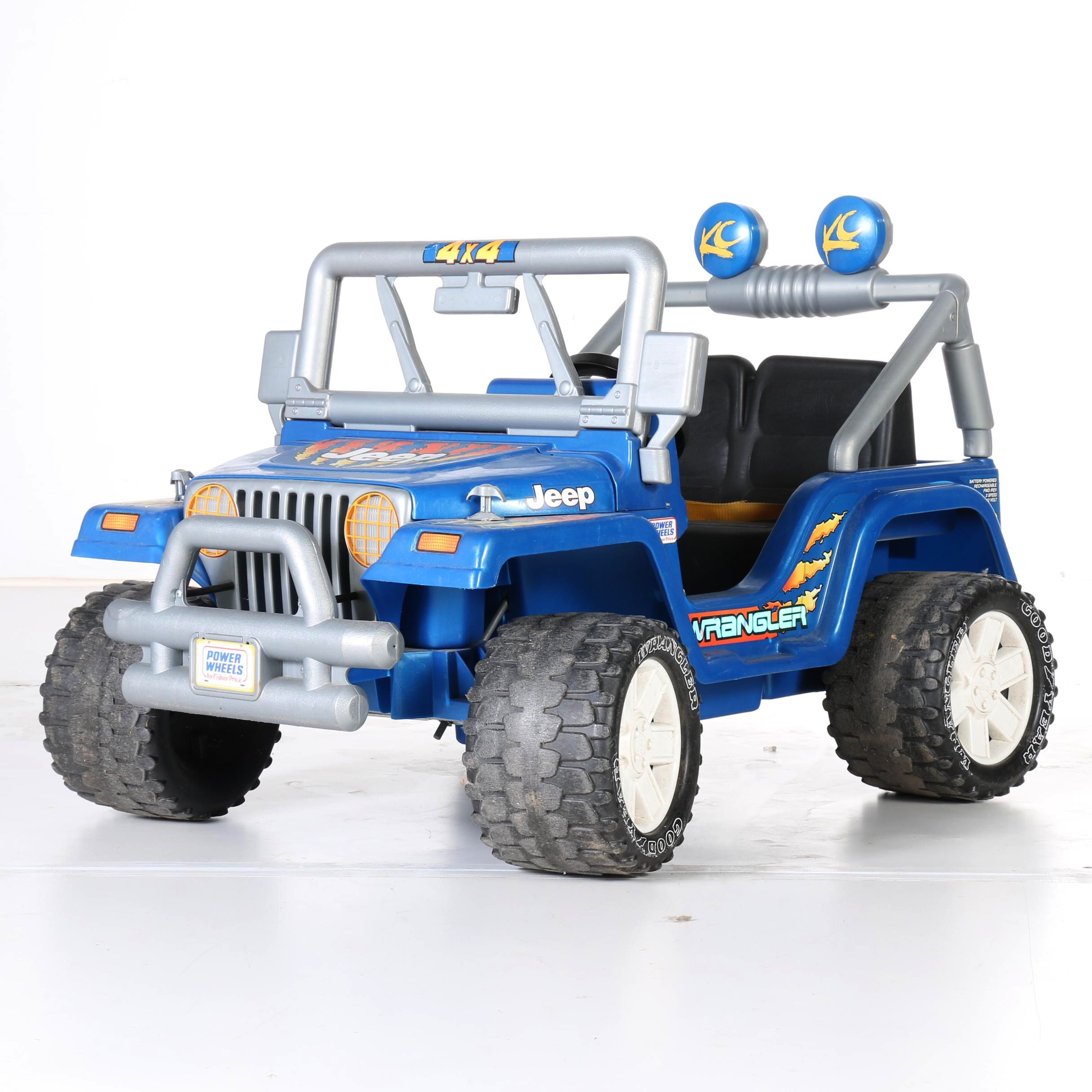 power wheels jeep rubicon blue