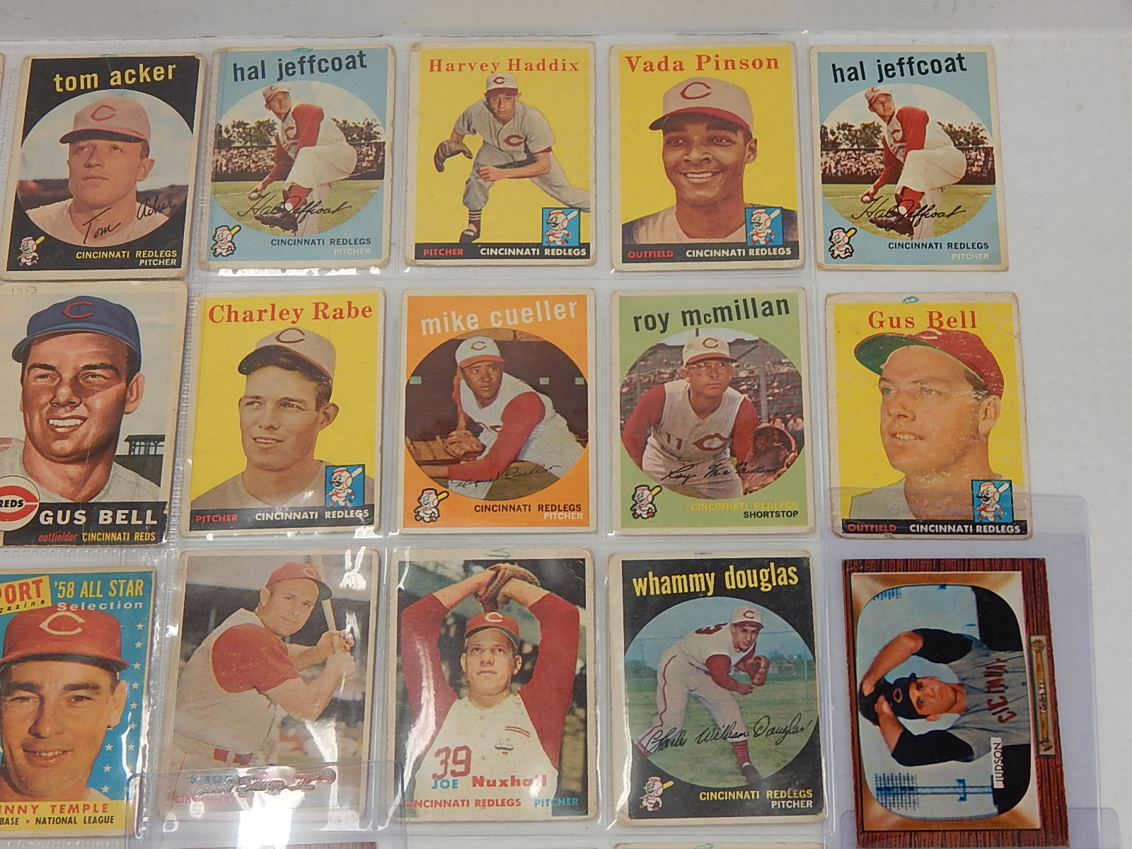 1950s TOPPS Cincinnati Reds Baseball Card Collection EBTH