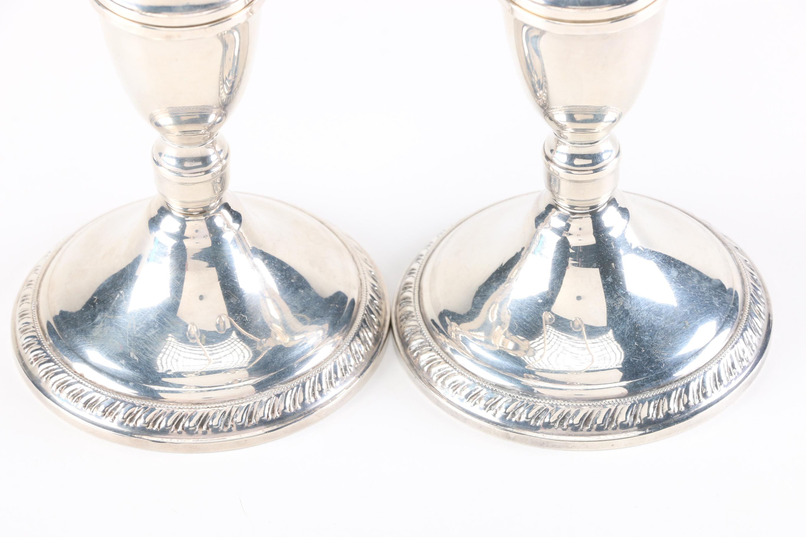 Duchin Weighted Sterling Candelabras | EBTH