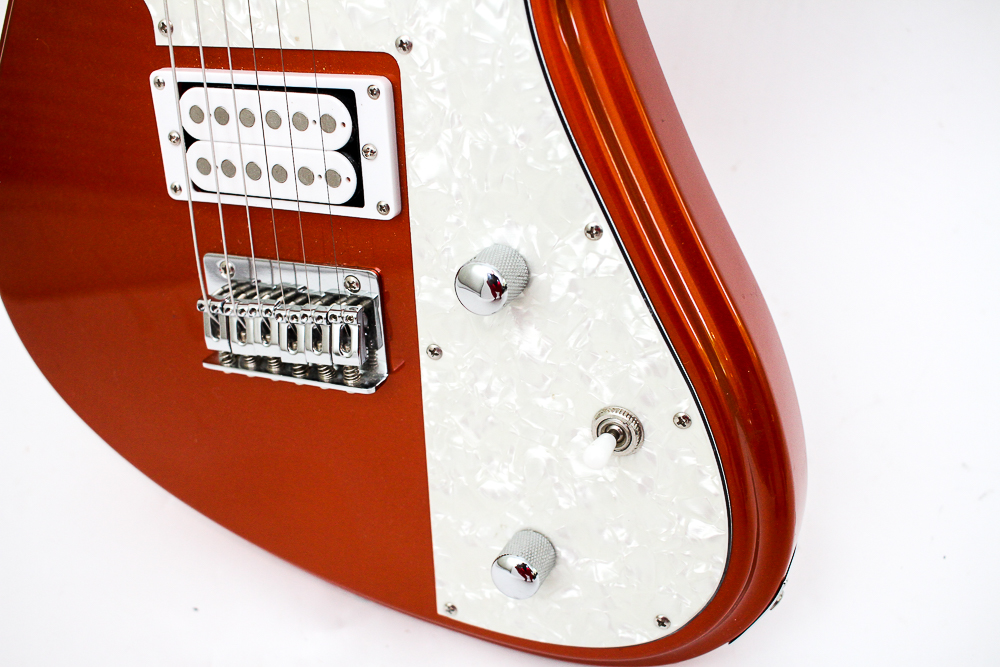 Peavey Retro Fire Electric Guitar in Metallic Orange EBTH