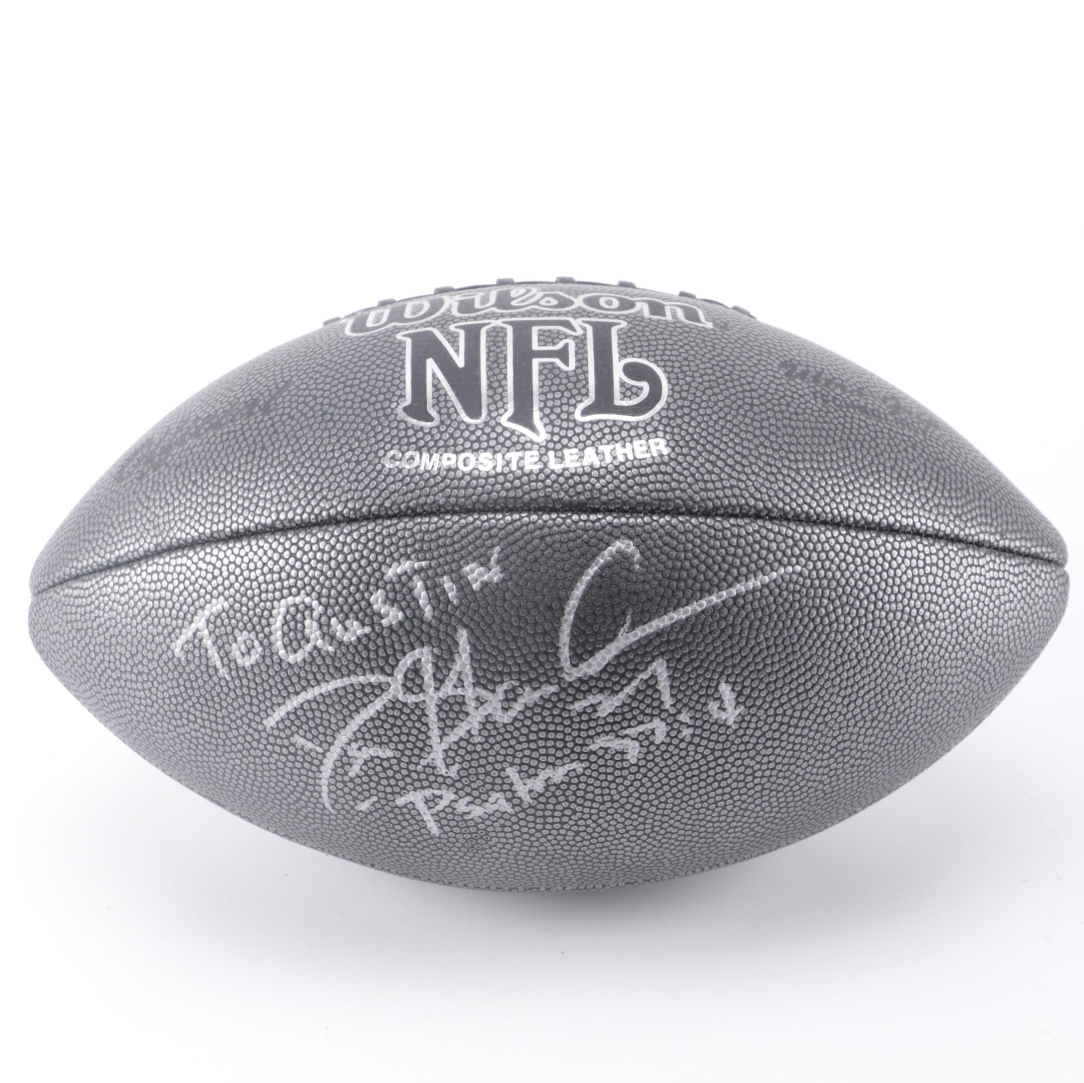 deion sanders autographed football