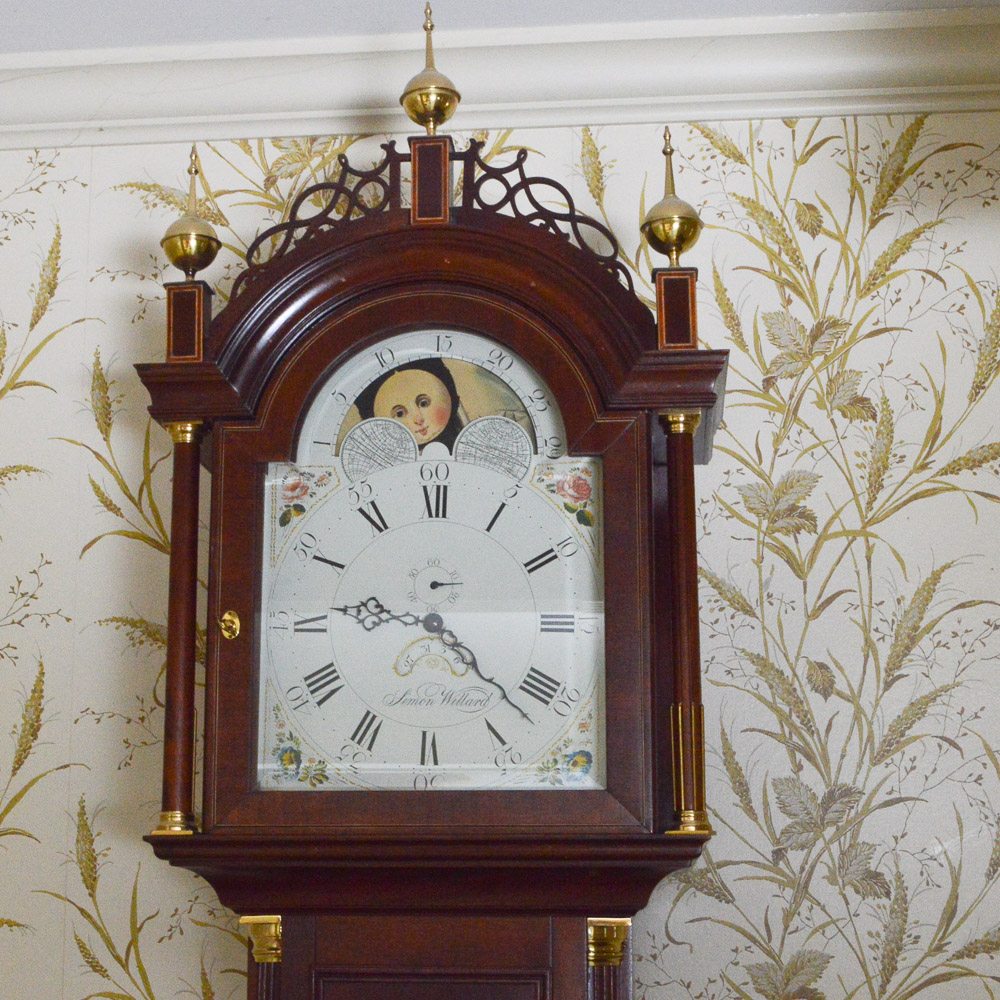 Reproduction Simon Willard Tall Case Clock EBTH