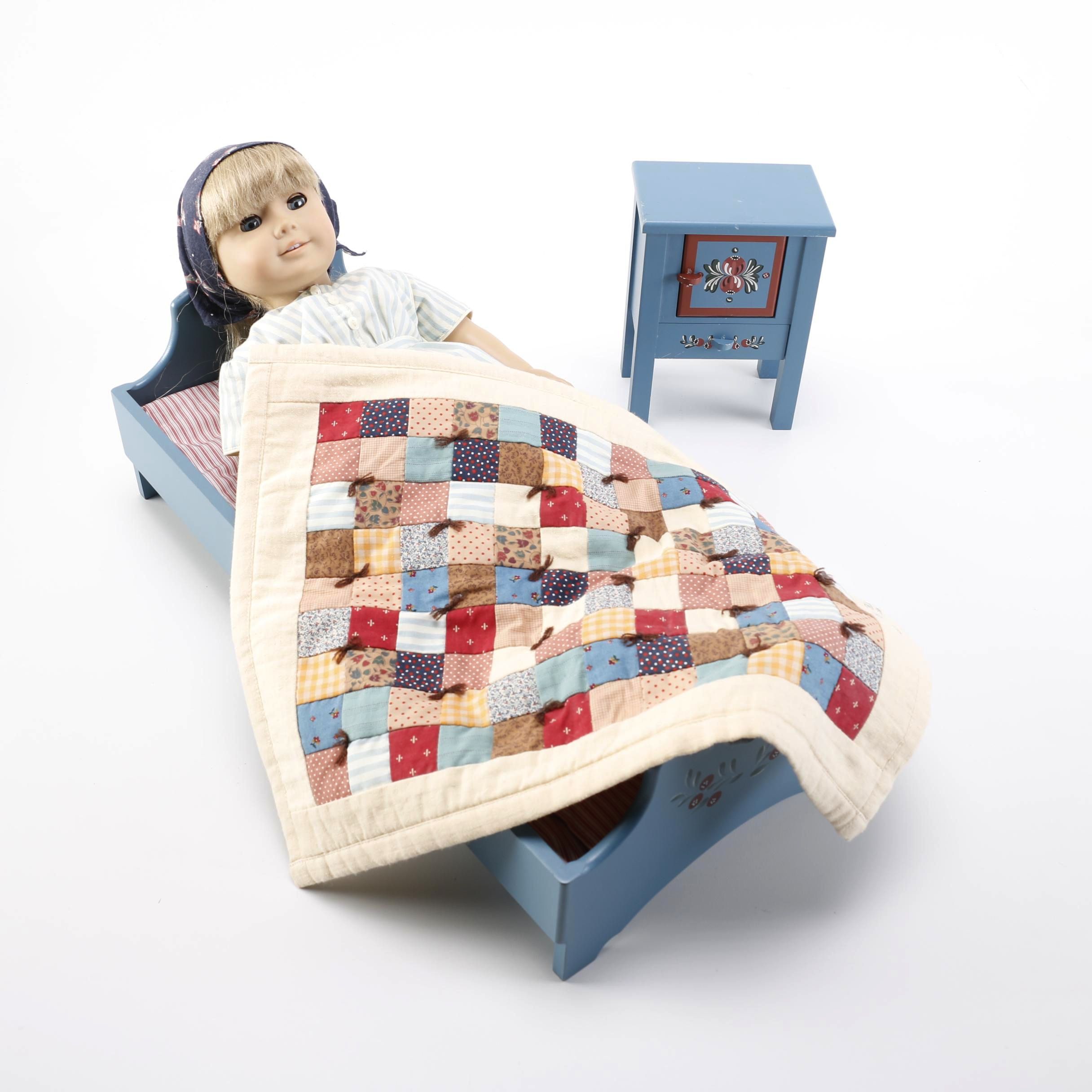 American Girl Doll Kirsten With Bedroom Set