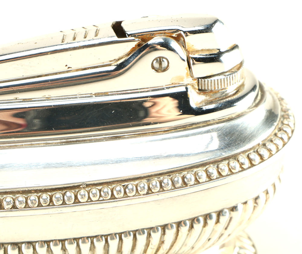 Ronson "Queen Anne" Silver Plated Table Lighter EBTH
