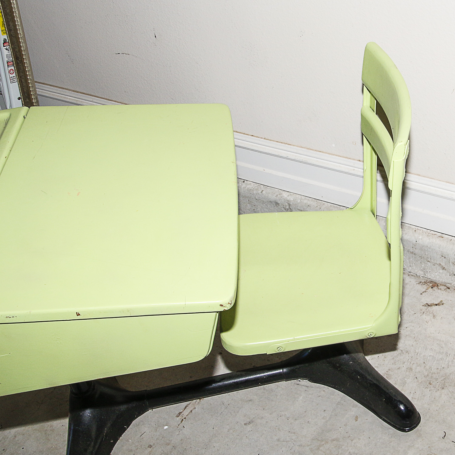 Vintage Child's School Desk and Chair EBTH