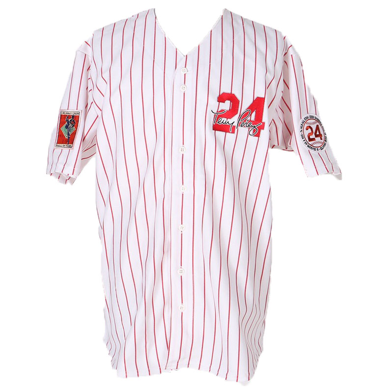 cincinnati reds pinstripe jersey