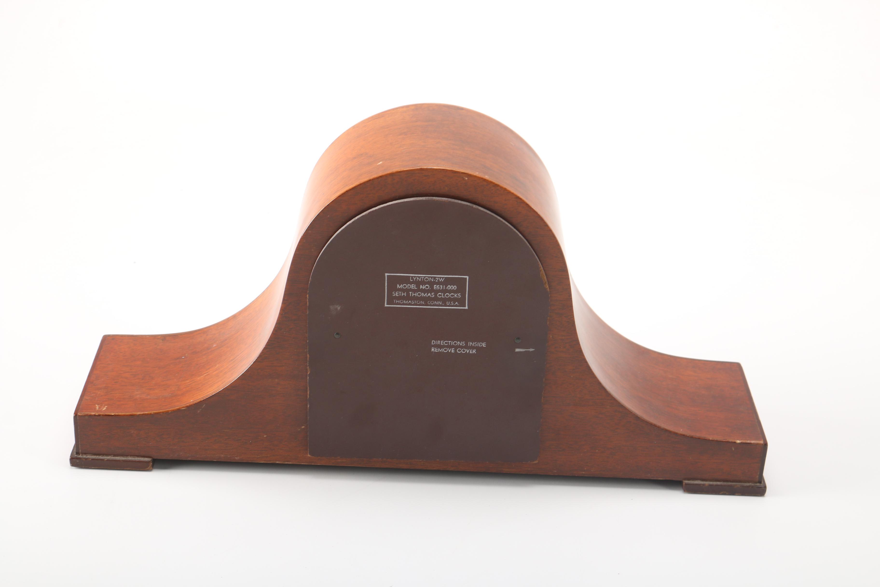 Circa 1956 Seth Thomas "Lynton 2W" Mantel Clock EBTH