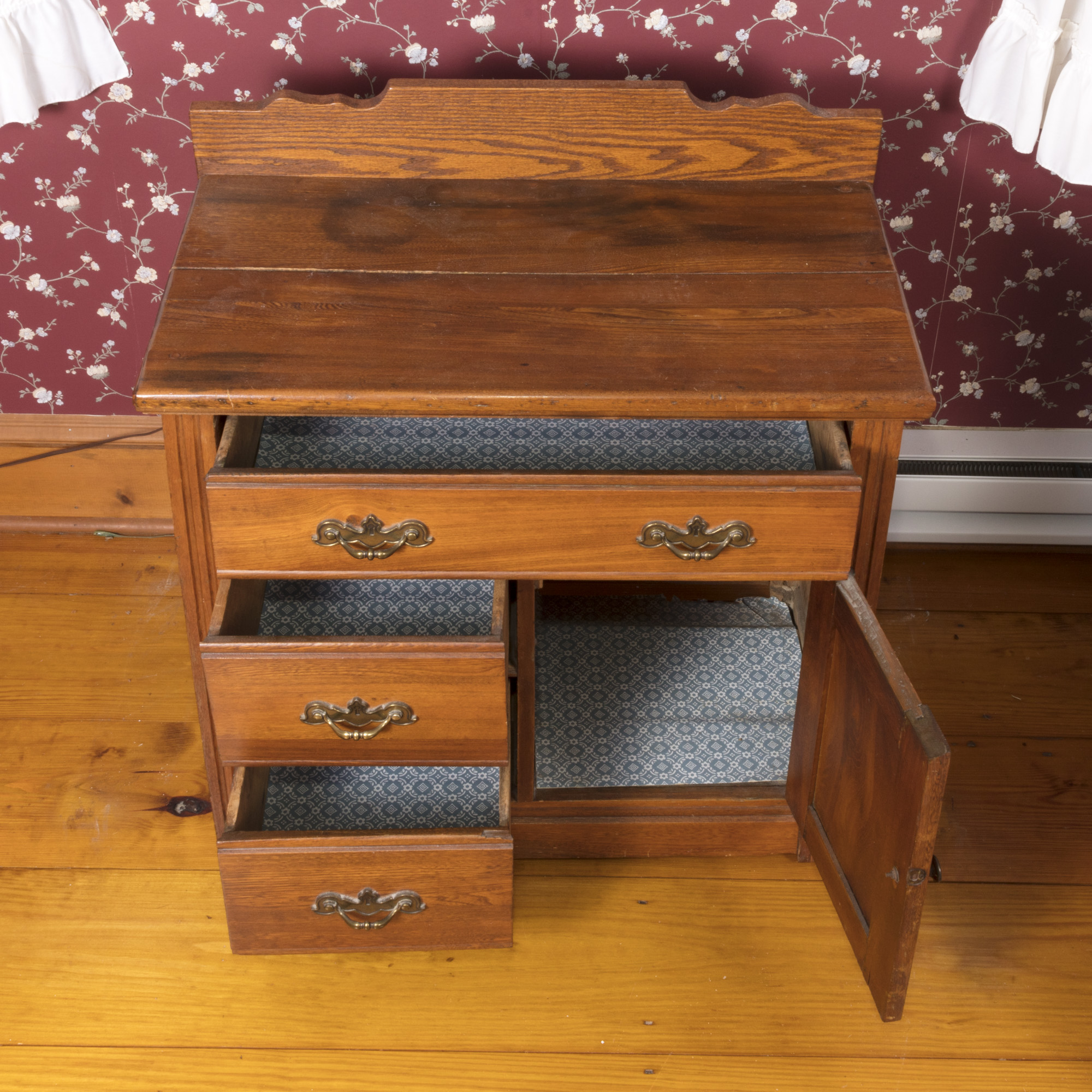 Antique Oak Nightstand EBTH