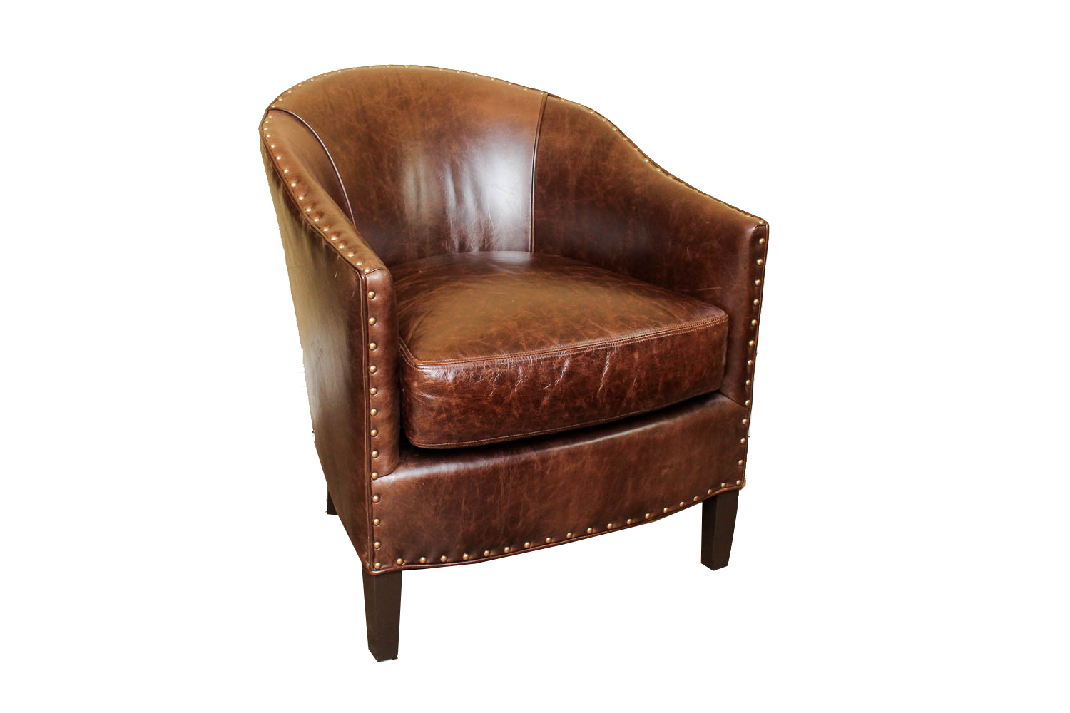 Arhaus "Giles" Leather Club Chair EBTH