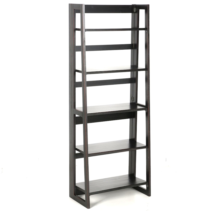 Contemporary Folding Bookcase By Pier 1 Imports Ebth