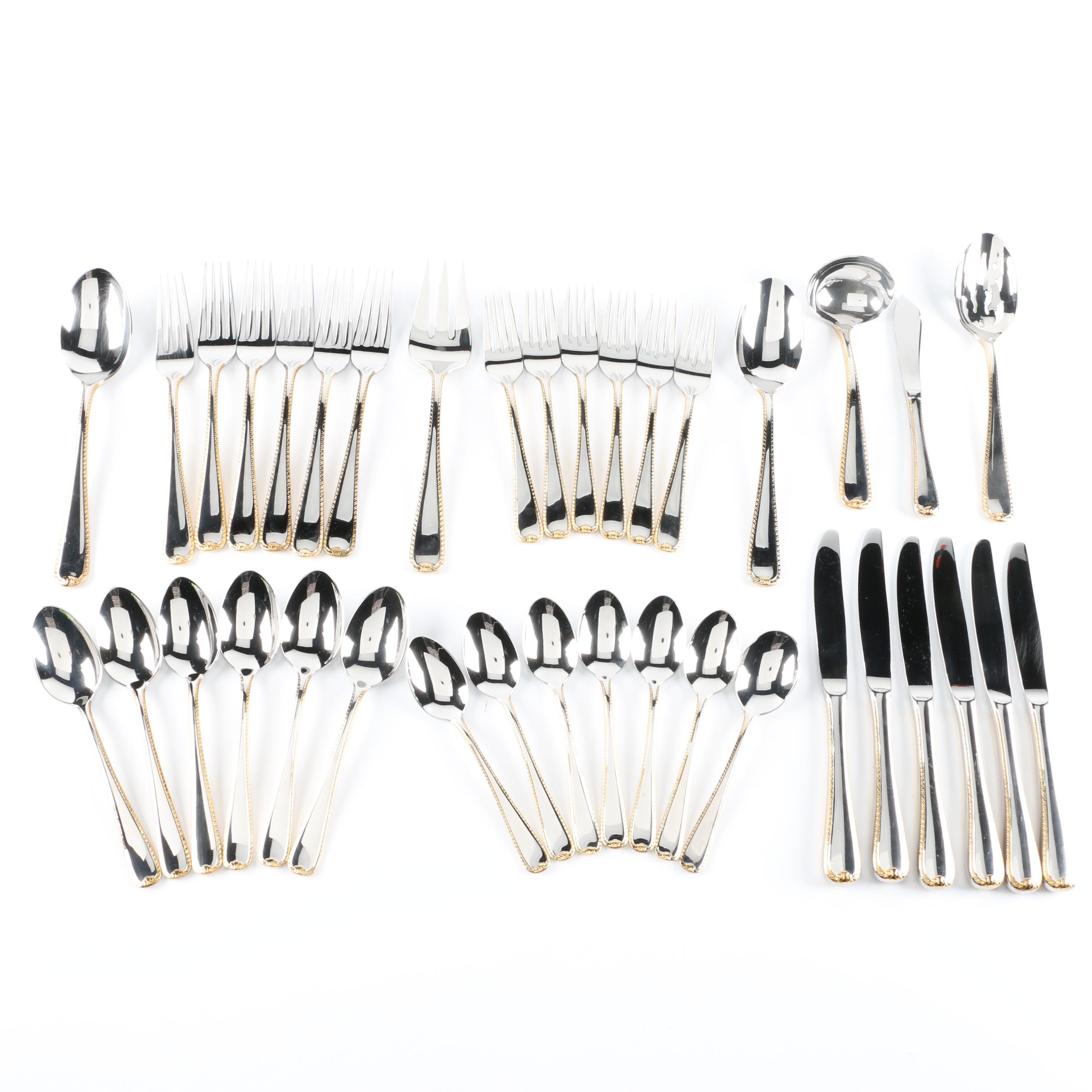 Gorham "Gold Ribbon Edge" Flatware EBTH