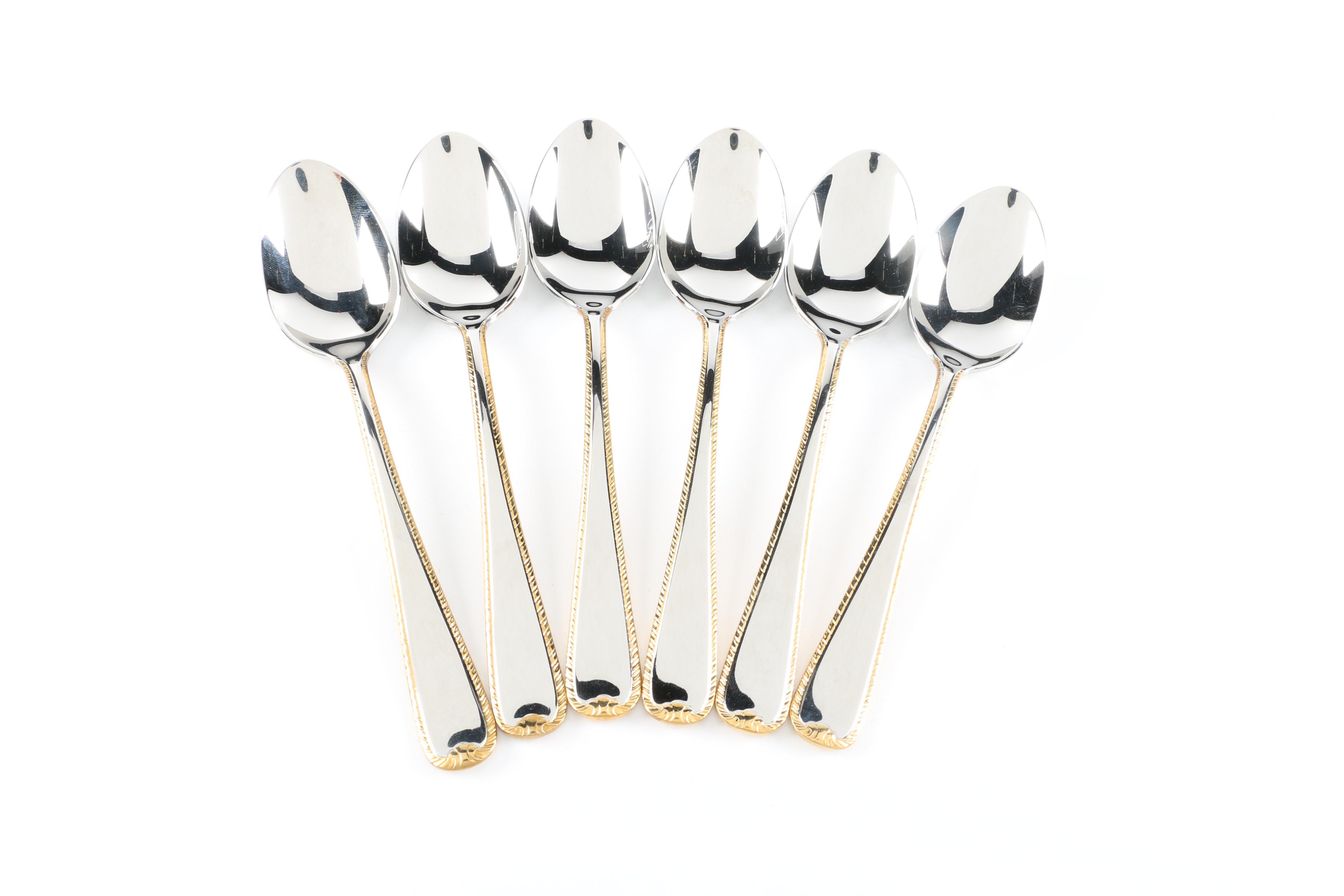 Gorham "Gold Ribbon Edge" Flatware EBTH